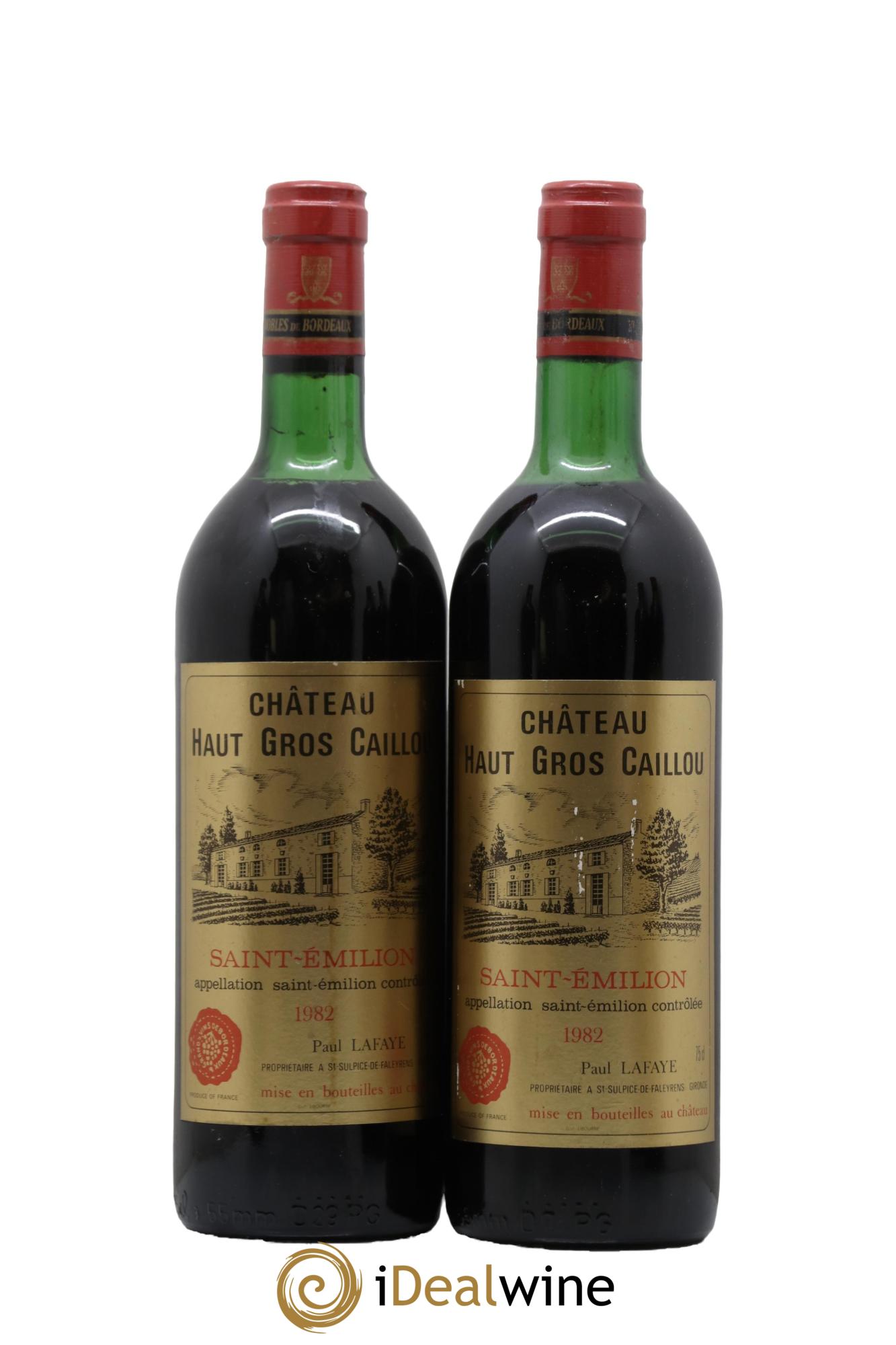 Château Haut Gros Caillou 1982 - Lot de 2 bouteilles - 0