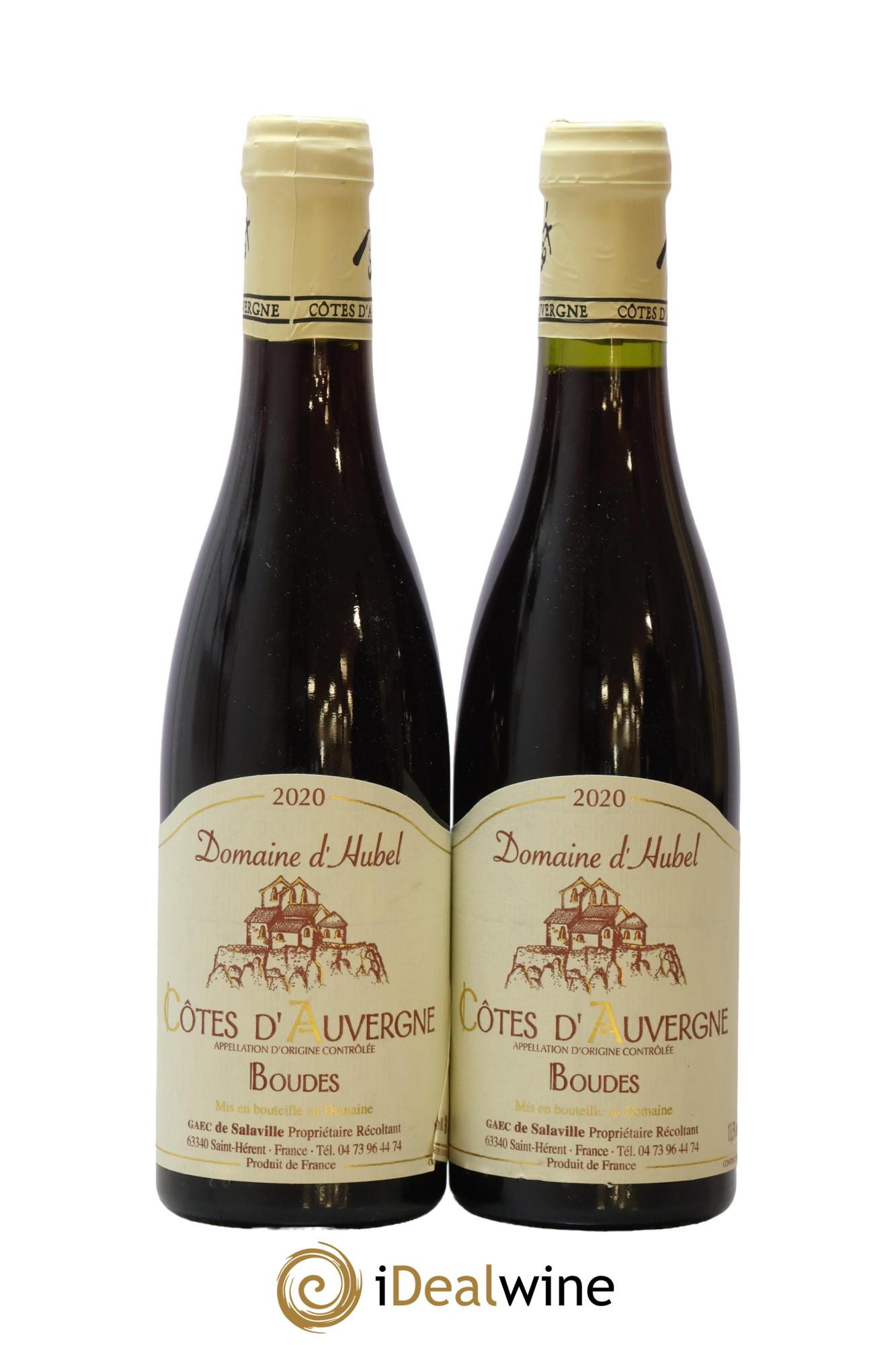 Côtes d'Auvergne Boudes Domaine D'Hubel 2020 - Lot de 2 demi bouteilles - 0