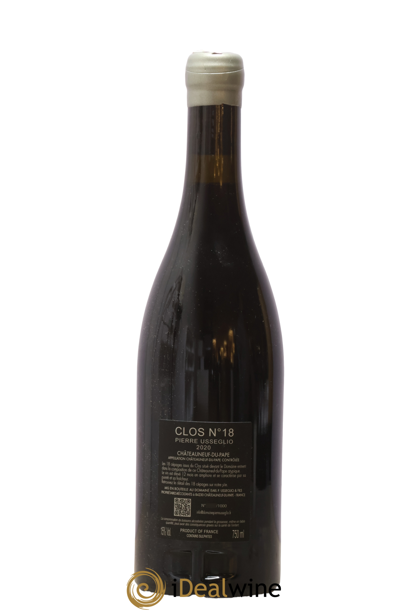 Châteauneuf-du-Pape Clos N°18 Pierre Usseglio et Fils Pierre Usseglio 2020 - Lot of 1 bottle - 1