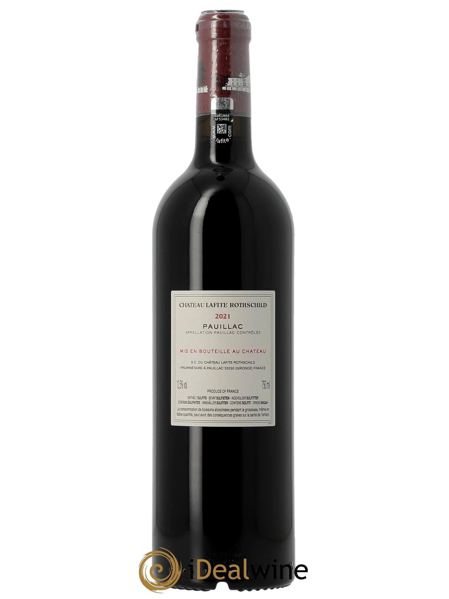 Château Lafite Rothschild 1er Grand Cru Classé 2021 - Posten von 1 Flasche - 2
