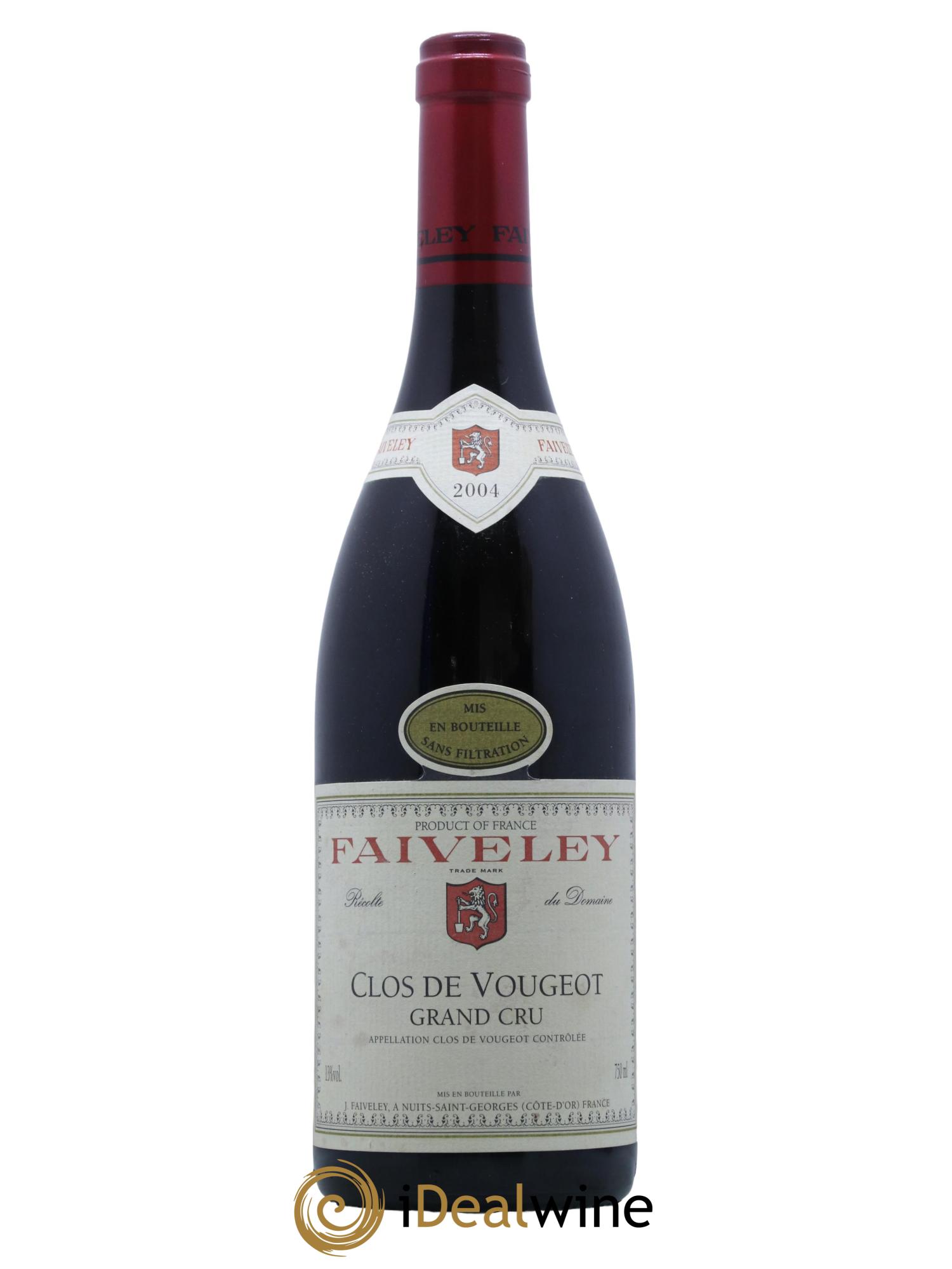 Buy Clos de Vougeot Grand Cru Faiveley 2004 (lot: 2395262)