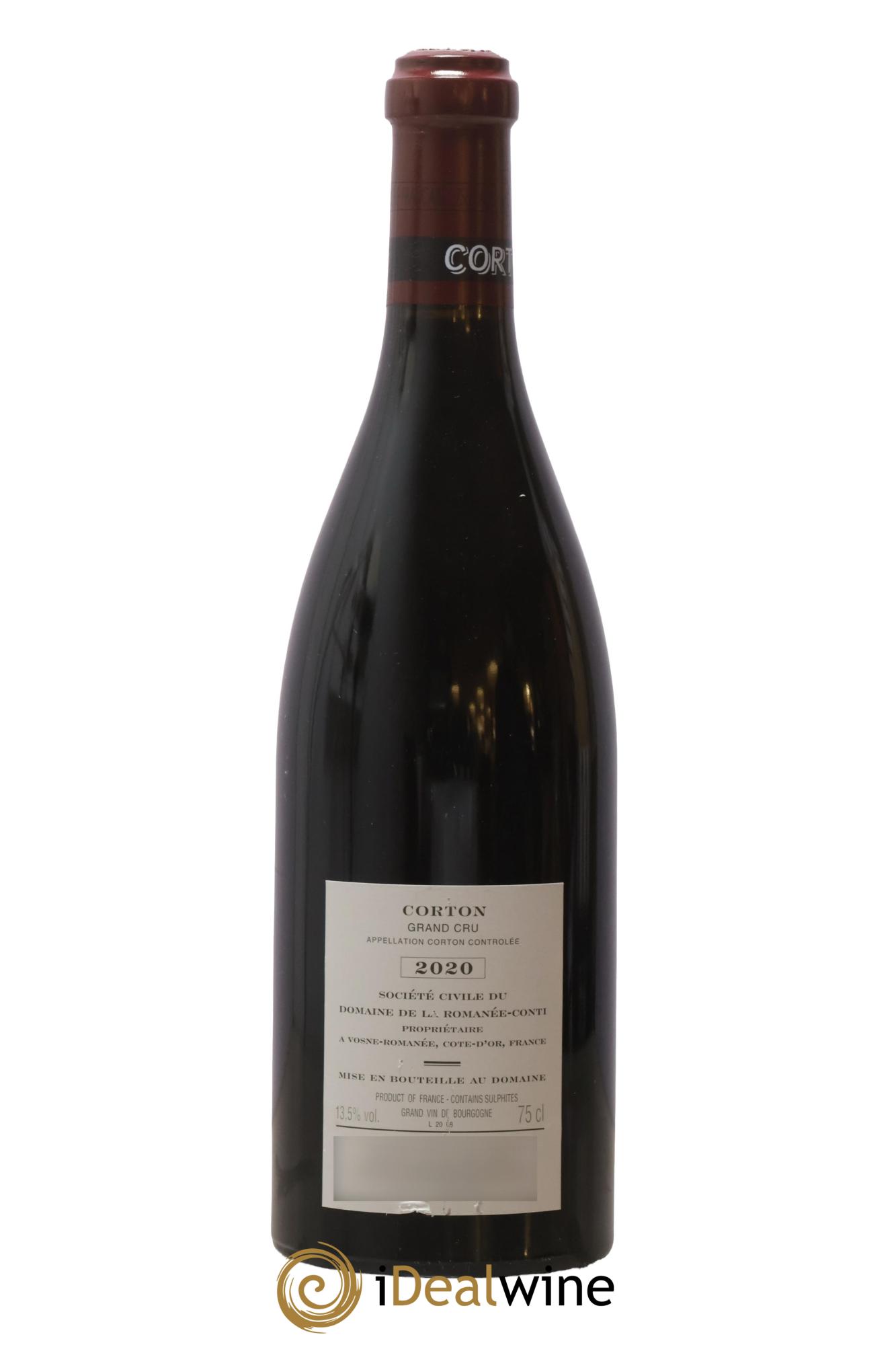 Corton Grand Cru Domaine de la Romanée-Conti 2020 - Posten von 1 Flasche - 1