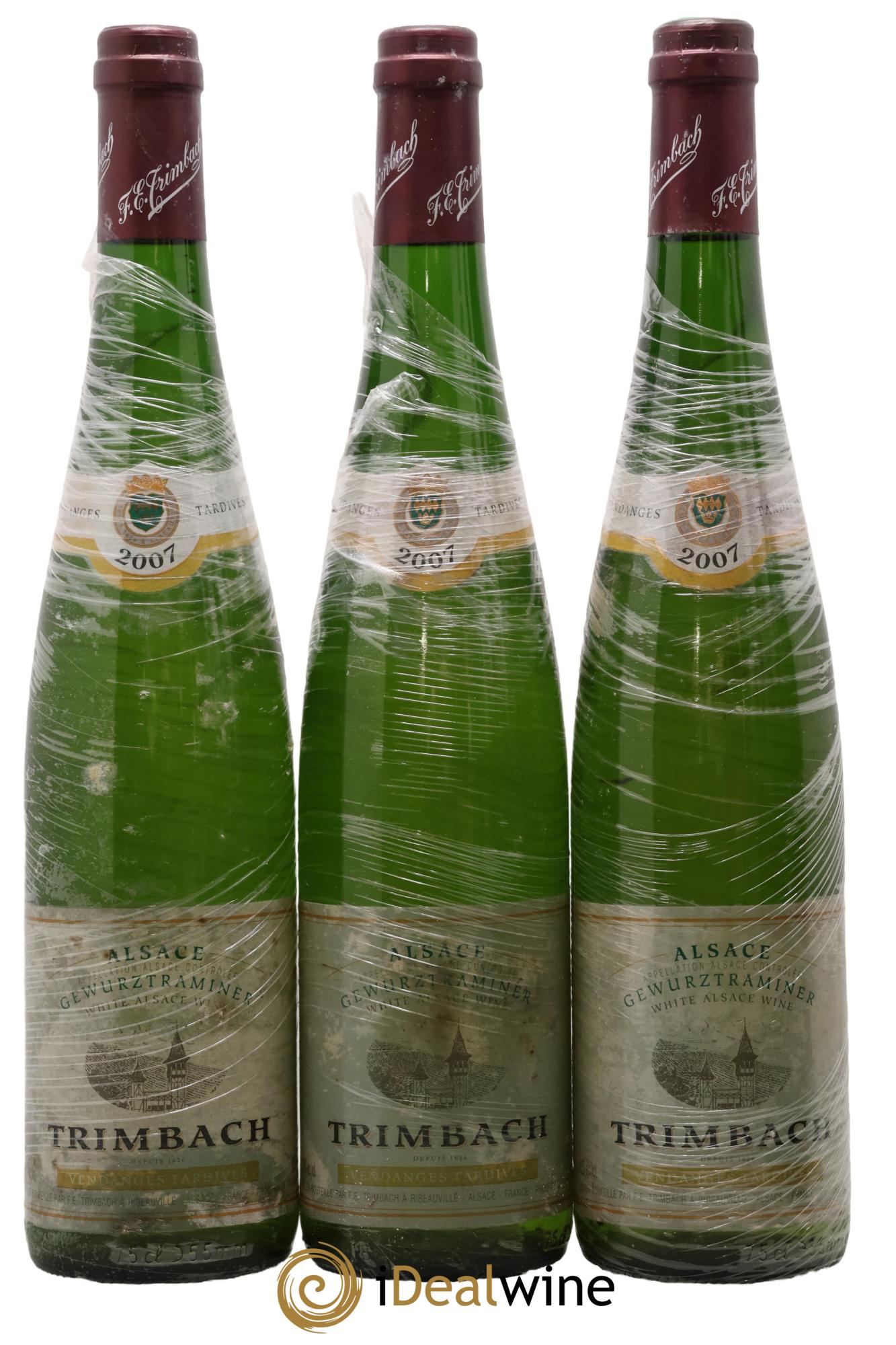 Alsace Gewurztraminer Vendanges Tardives Trimbach (Domaine) 2007 - Lot de 3 bouteilles - 0