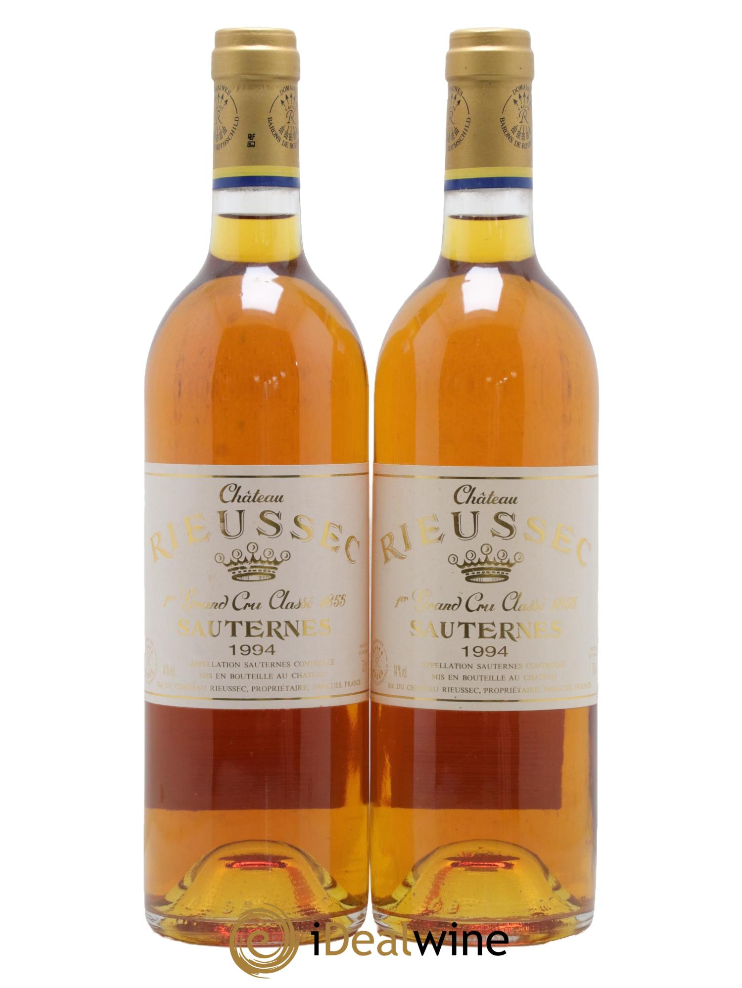 Château Rieussec 1er Grand Cru Classé 1994 - Lotto di 2 bottiglie - 0