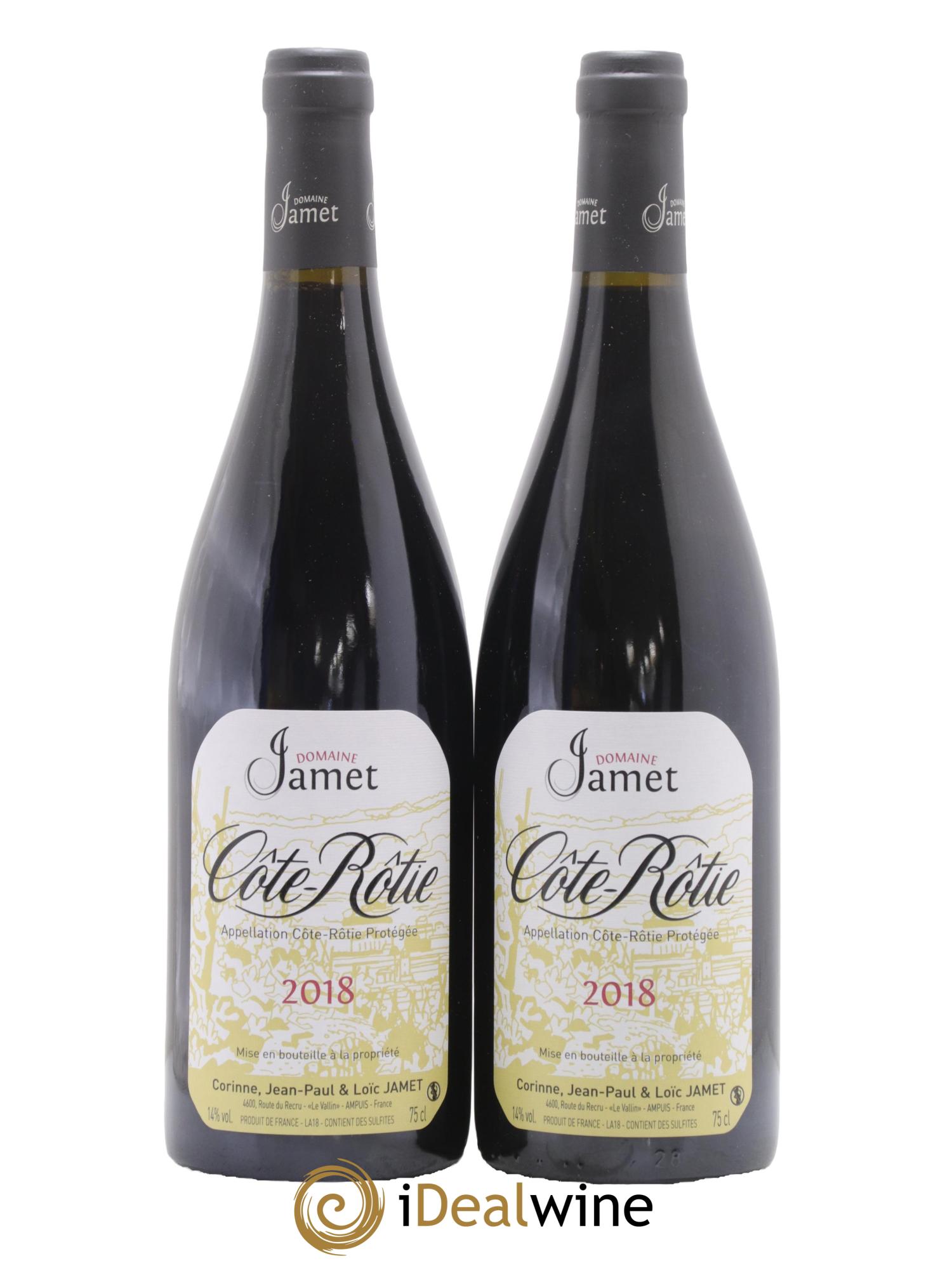 Côte-Rôtie Jamet (Domaine) 2018 - Lotto di 2 bottiglie - 0