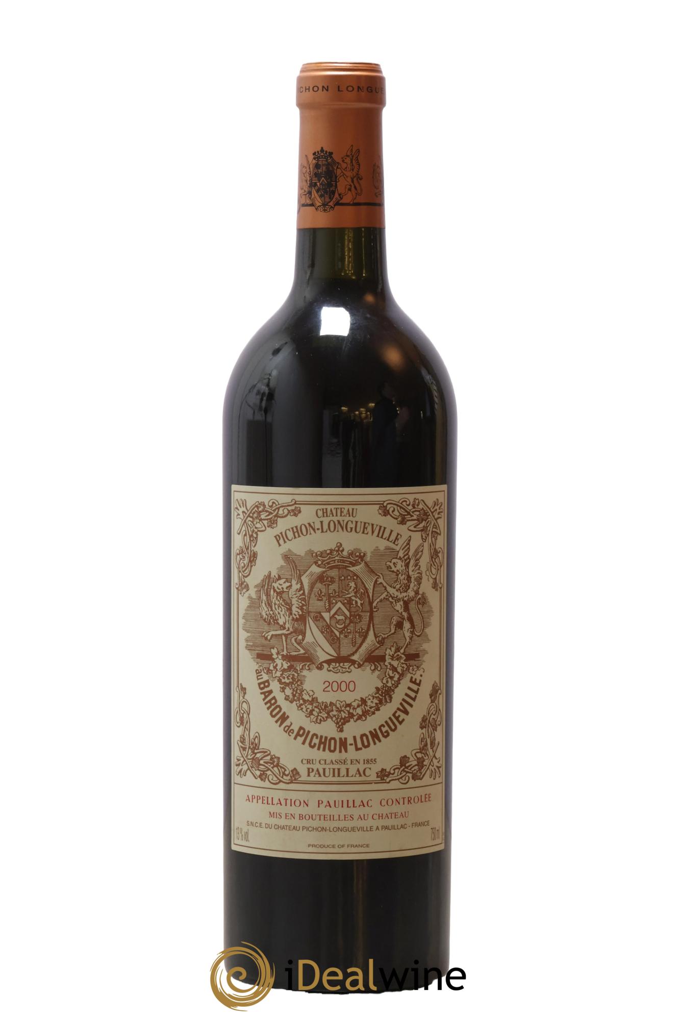 Pichon Longueville Baron 2ème Grand Cru Classé 2000 - Lot de 1 bouteille - 0
