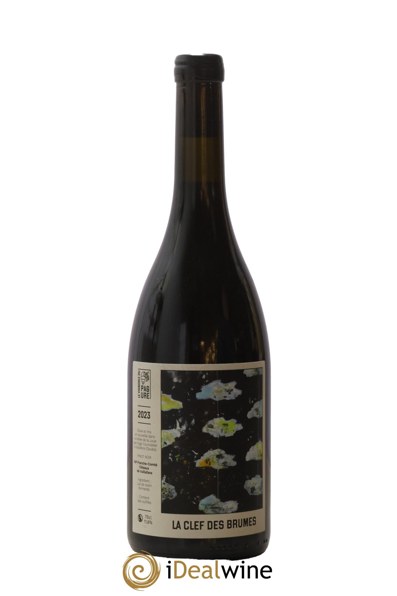 Vin de France IGP Franche Comté Coteaux de Vuillafans Pinot Noir La Clef des Brumes Vignoble du Pagure 2023 - Lot de 1 bouteille - 0