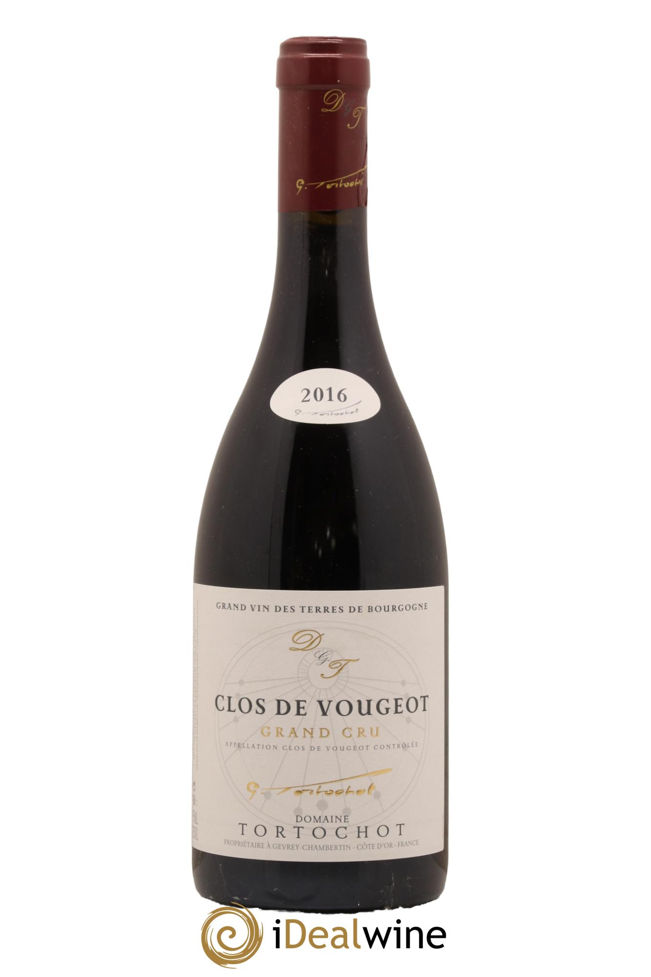 Clos de Vougeot Grand Cru Tortochot (Domaine) 2016 - Lot de 1 bouteille - 0