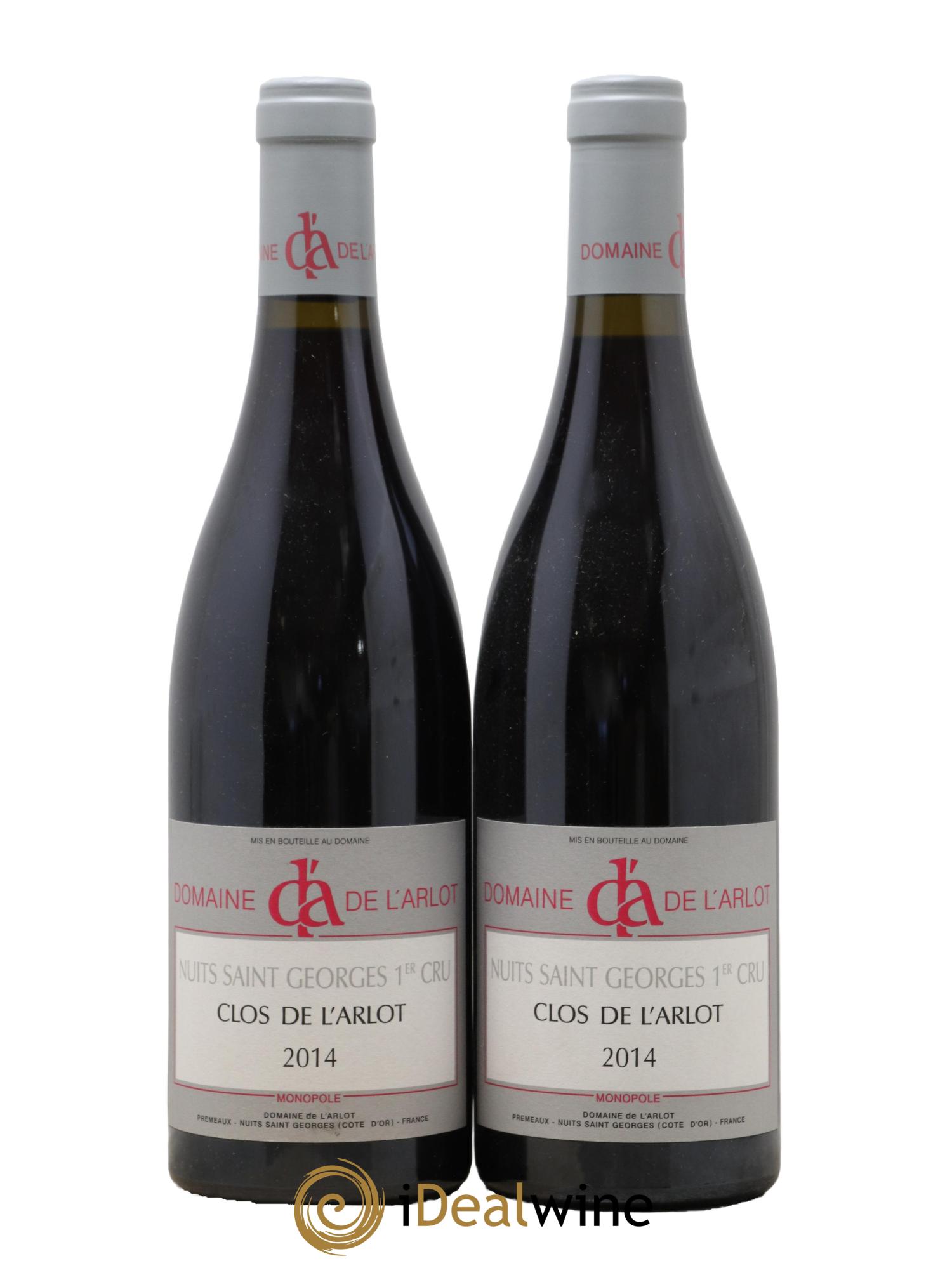 Nuits-Saint-Georges 1er Cru Clos de l'Arlot Domaine de l'Arlot Clos de L'Arlot Domaine de L'arlot 2014 - Lot de 2 bouteilles - 0