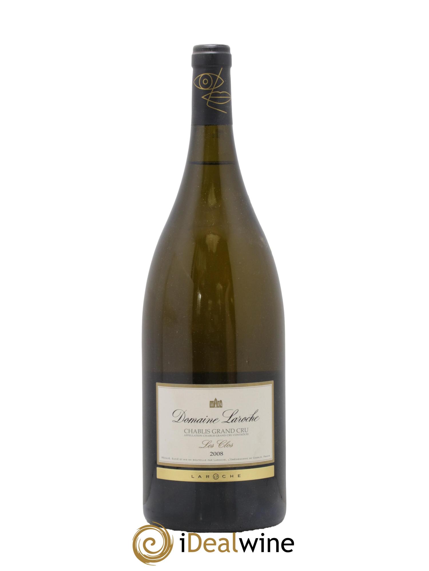 Chablis Grand Cru Les Clos Domaine Laroche 2008 - Lot de 1 magnum - 0