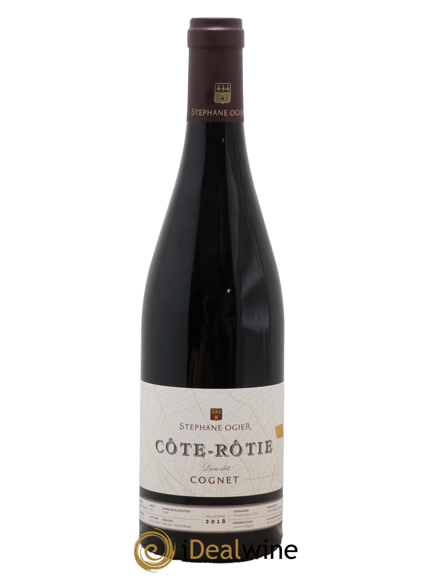 Côte-Rôtie Lieu-dit Cognet Stéphane Ogier  2018 - Lot of 1 bottle - 0