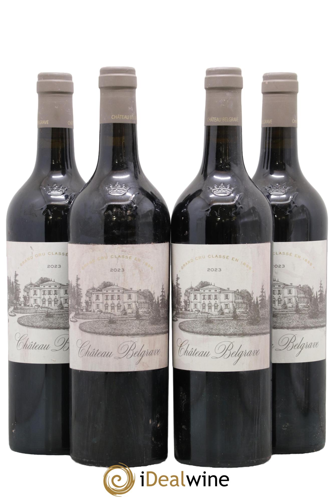 Château Belgrave 5ème Grand Cru Classé 2023 - Lot de 4 bouteilles - 0