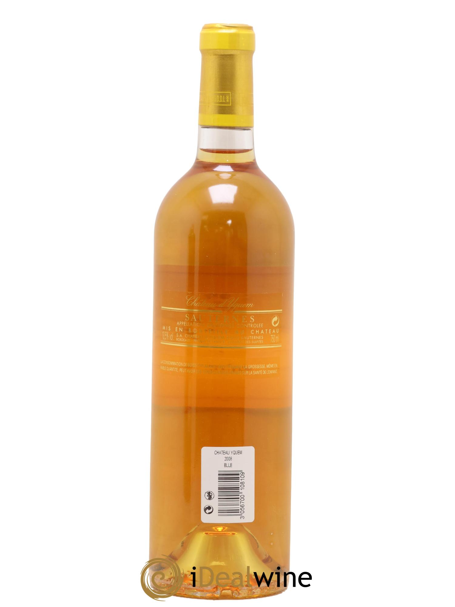 Château d' Yquem 1er Cru Classé Supérieur 2008 - Lot de 1 bouteille - 1