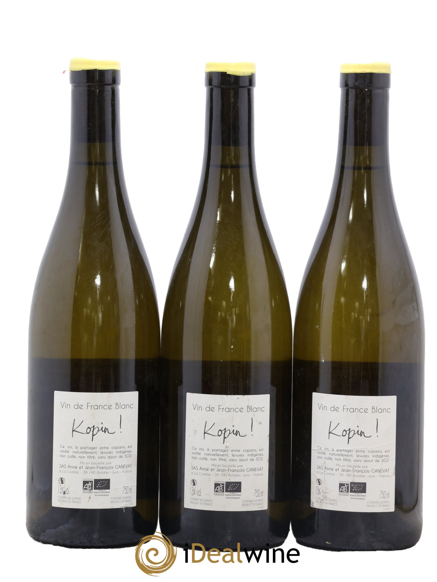 Vin de France Kopin Anne et Jean François Ganevat 2019 - Lot of 3 bottles - 1