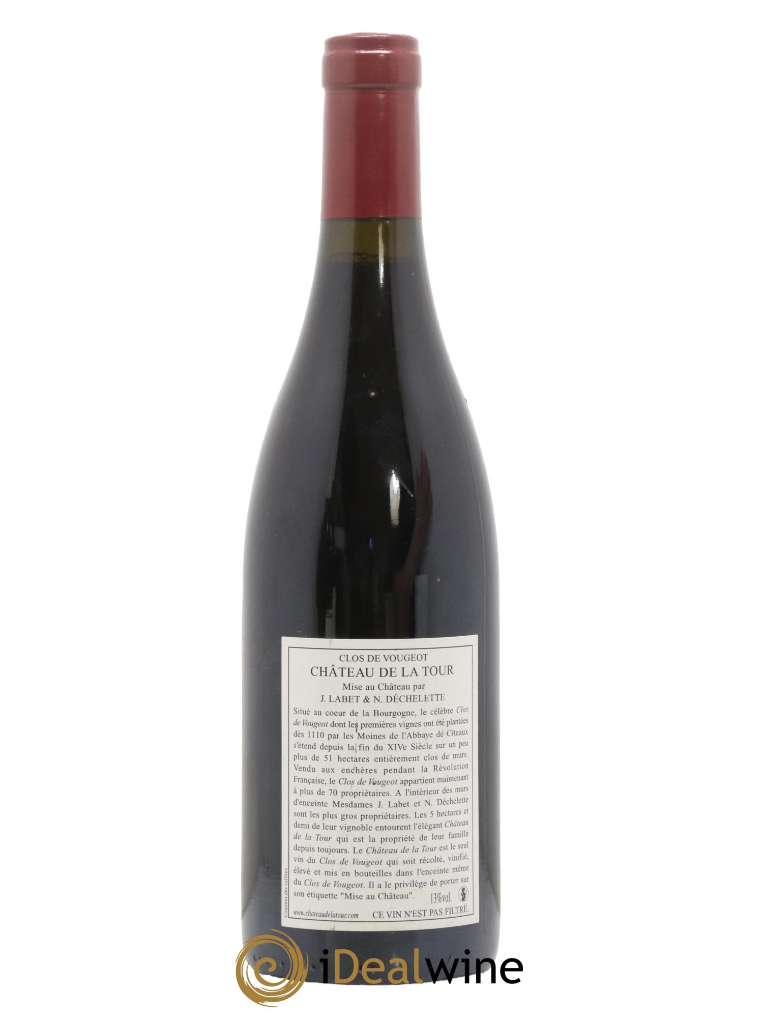 Clos de Vougeot Grand Cru Château de La Tour 2009 - Lot de 1 bouteille - 1