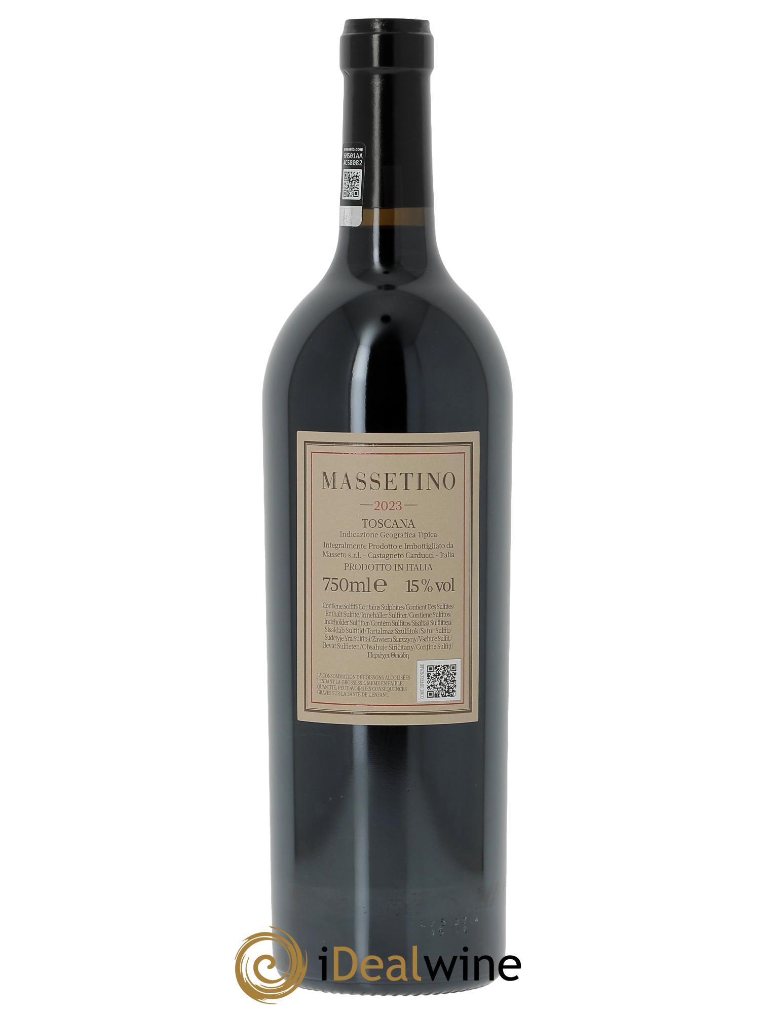 Toscana IGT Tenuta Dell'Ornellaia Massetino Frescobaldi (CBO à partir de 3 bts) 2023 - Lot de 1 bouteille - 1