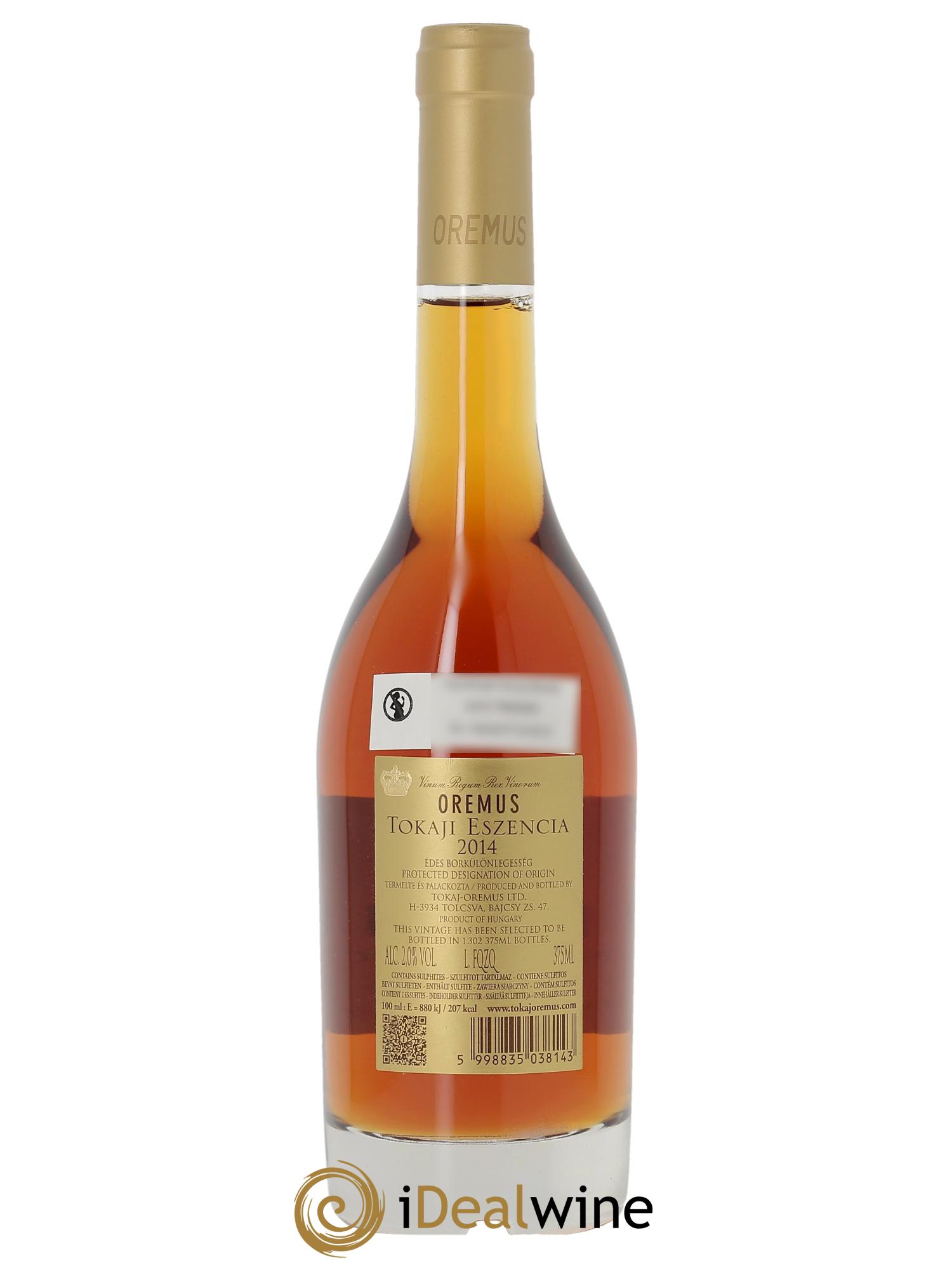 Tokaj Eszencia Oremus by Vega Sicilia 2014 - Lotto di 1 mezza bottiglia - 2