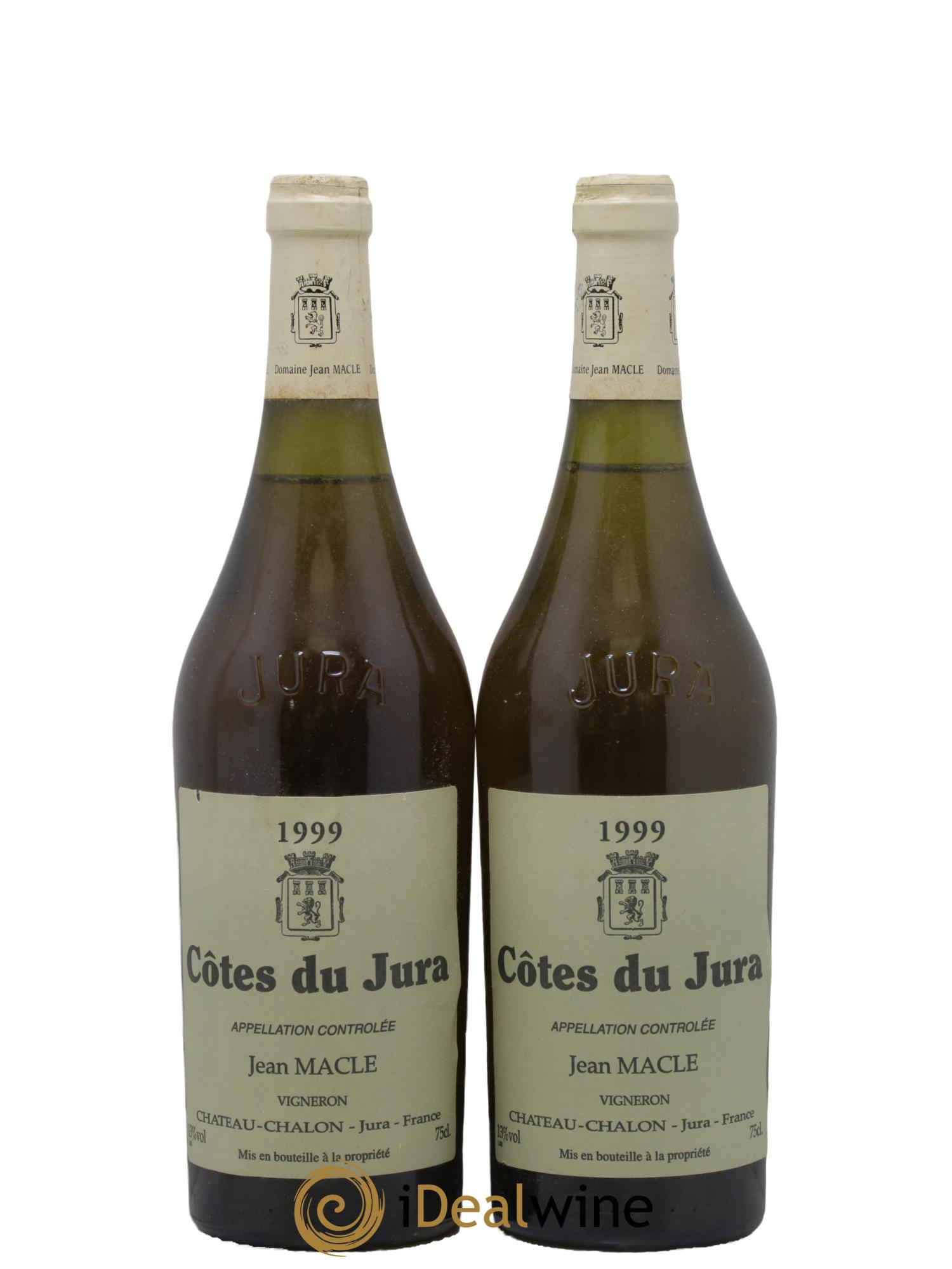 Côtes du Jura Jean Macle 1999 - Lotto di 2 bottiglie - 0