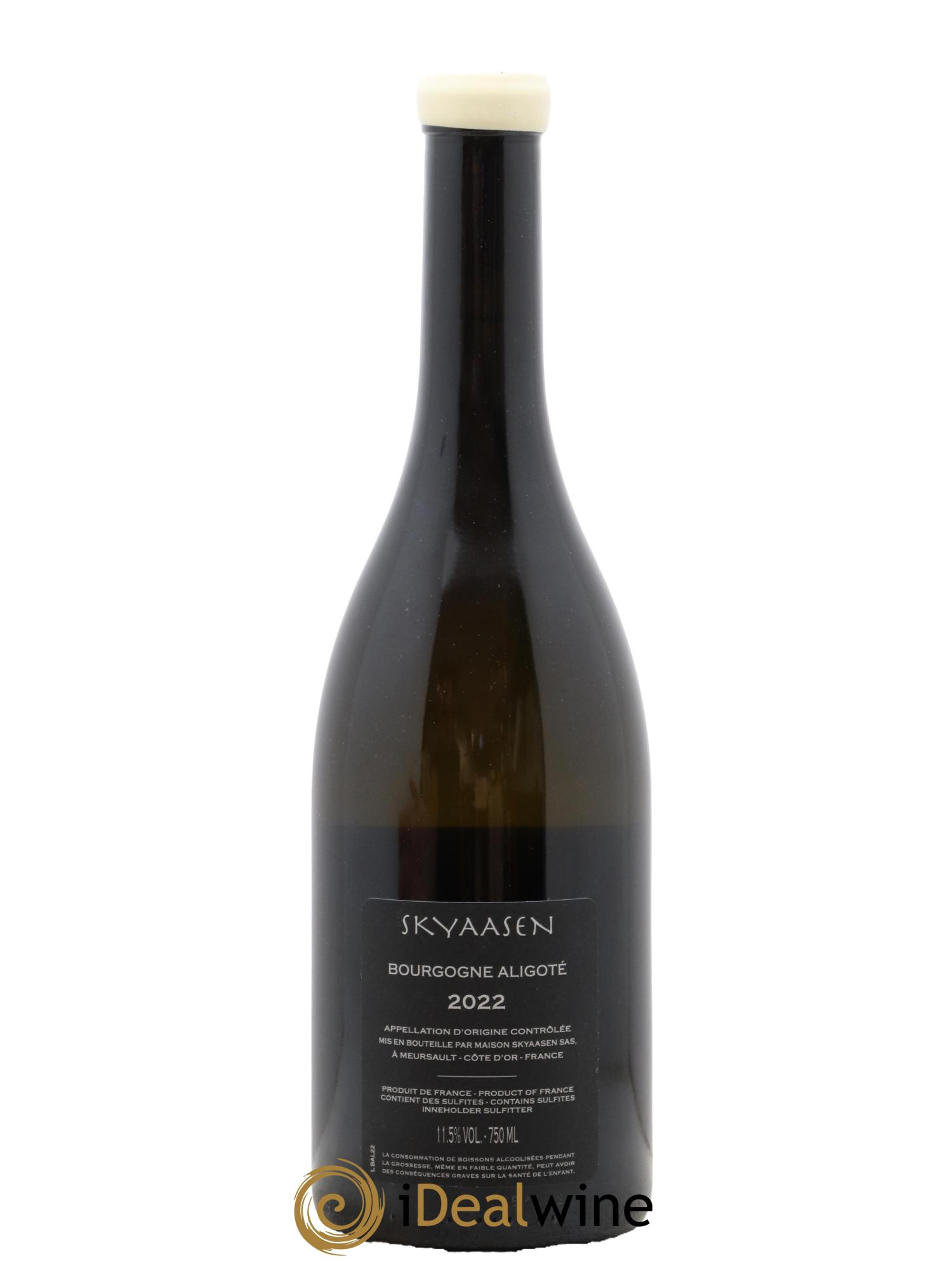 Bourgogne Aligoté Maison Skyaasen 2022 - Lot de 1 bouteille - 1