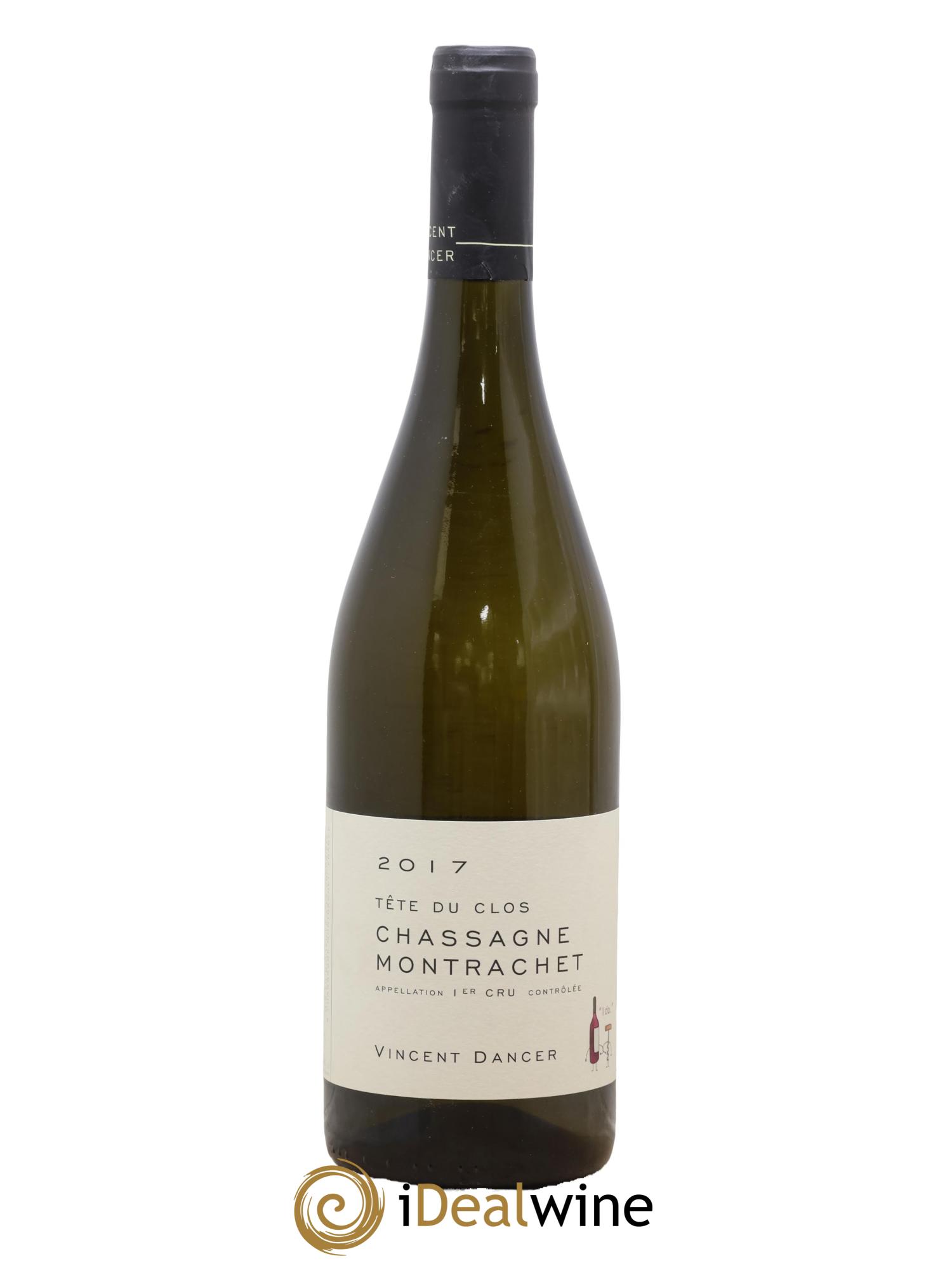 Chassagne-Montrachet 1er Cru (Morgeot) Tête du Clos Vincent Dancer 2017 - Lot de 1 bouteille - 0
