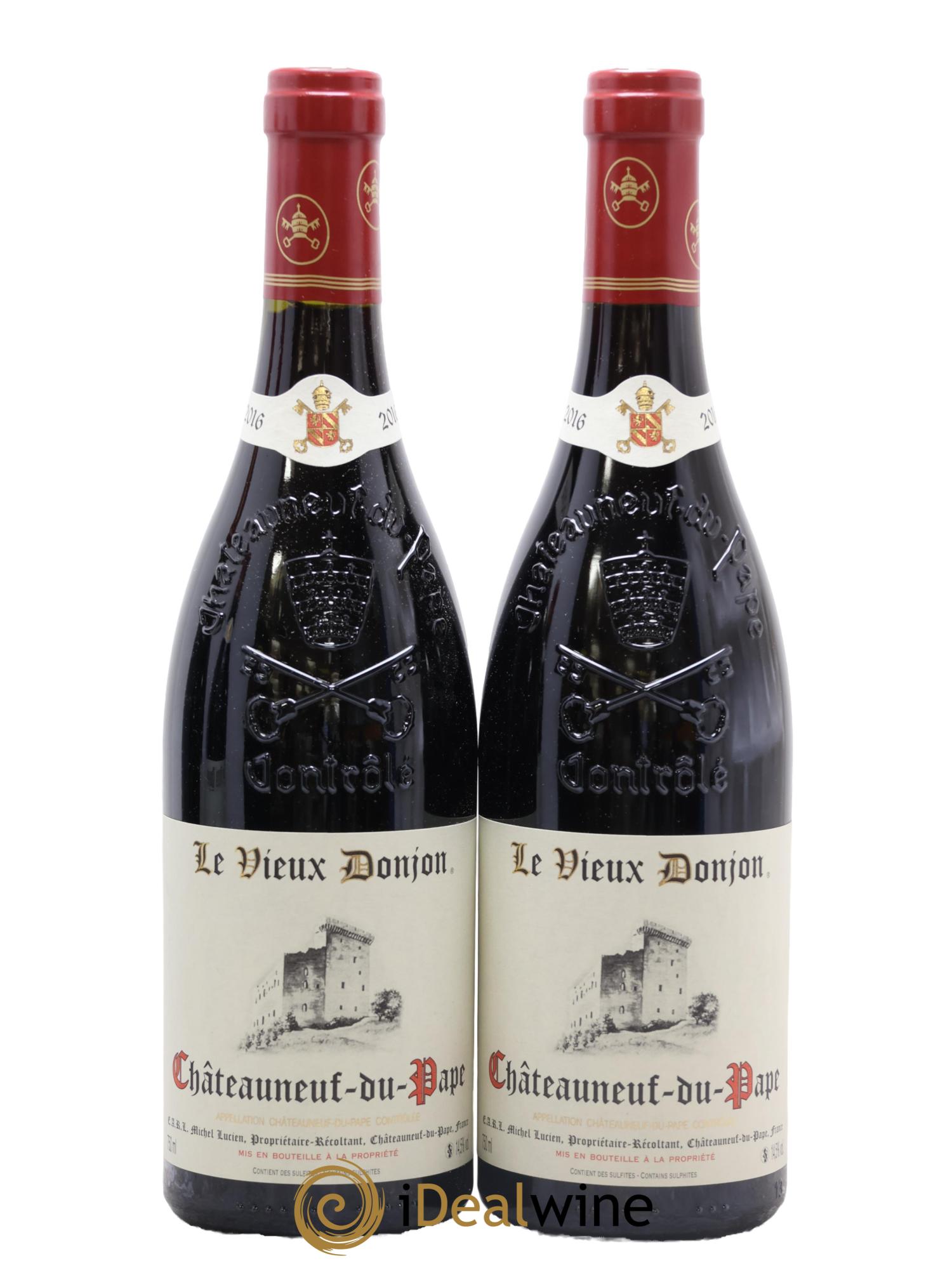 Châteauneuf-du-Pape Le Vieux Donjon Michel Lucien 2016 - Lot de 2 bouteilles - 0