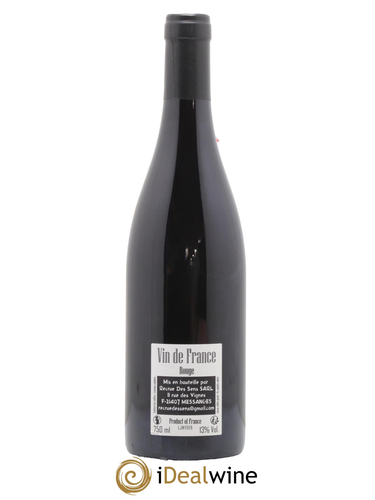 Vin de France Jeannot Yann Durieux - Recrue des Sens 2019 - Lot de 1 bouteille - 1
