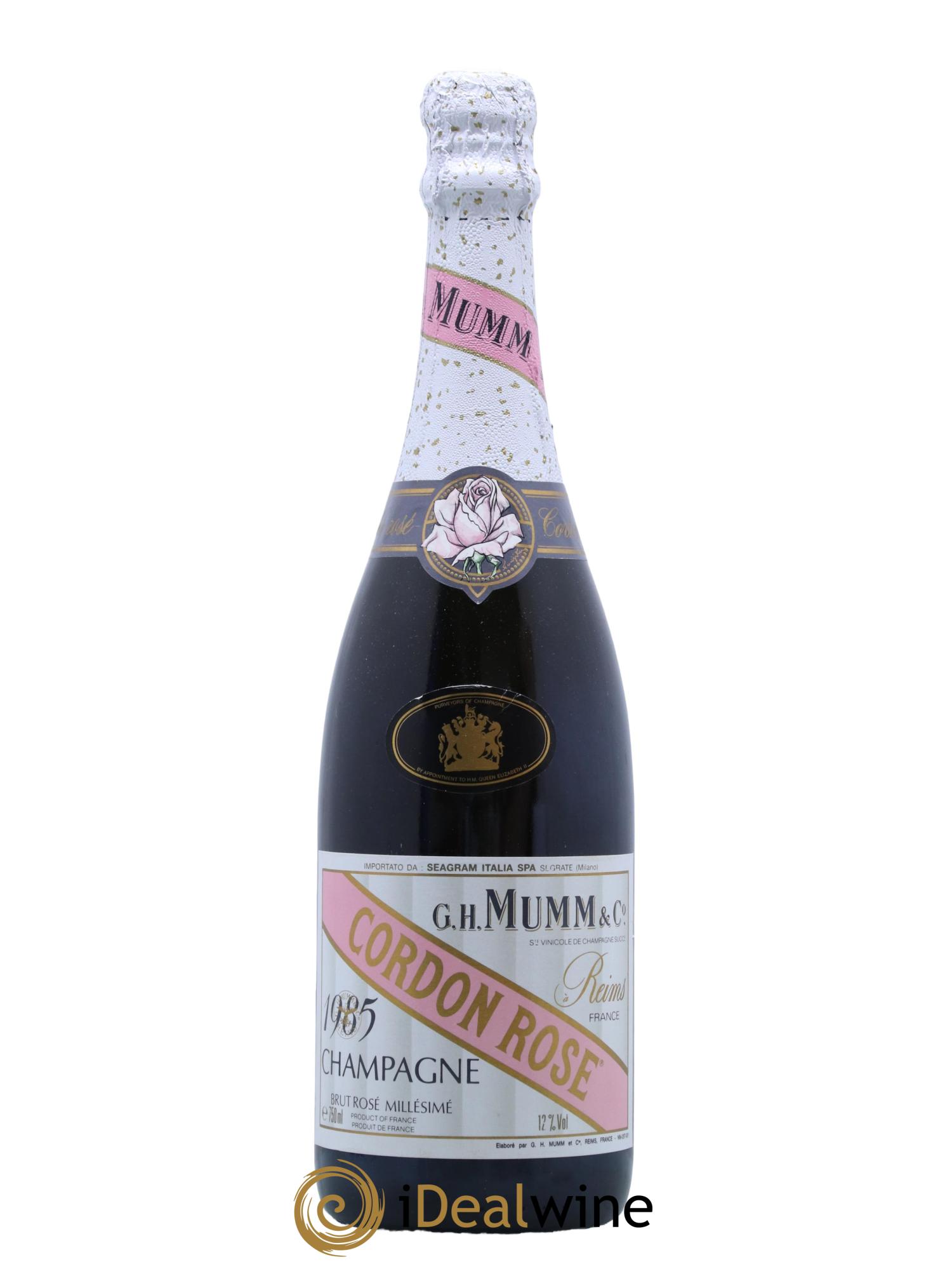 Champagne - Cordon Rose Mumm 1985 - Lot de 1 bouteille - 0