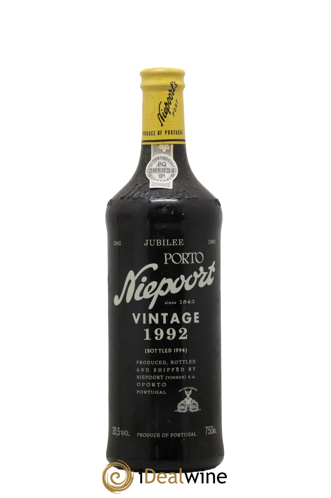 Porto Vintage Niepoort 1992 - Lot de 1 bouteille - 0