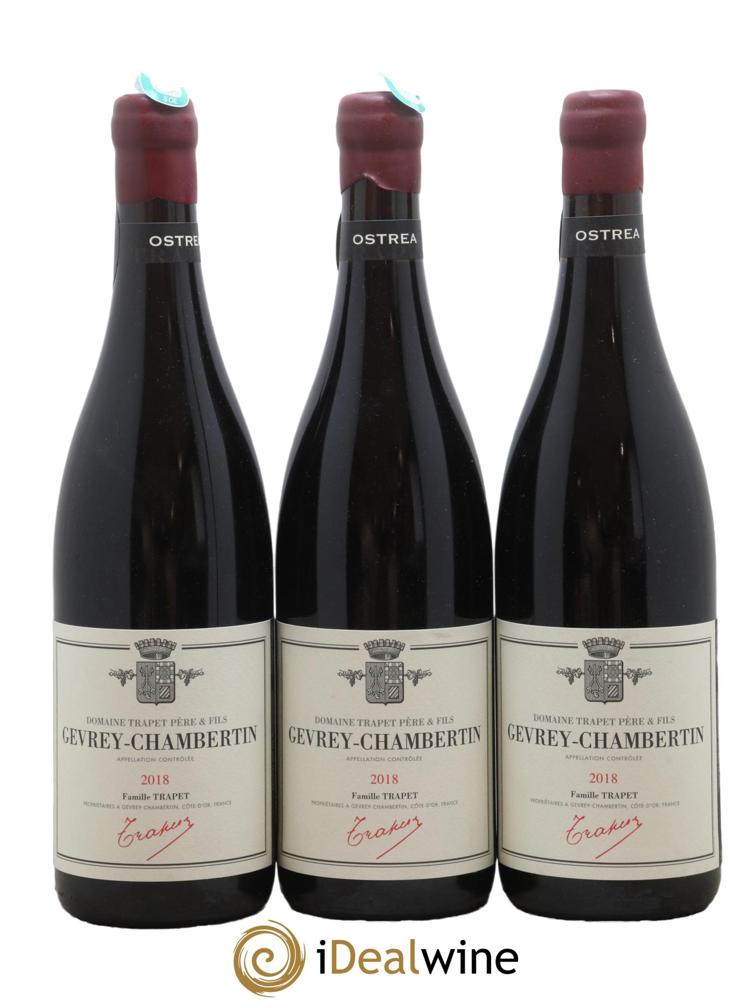 Gevrey-Chambertin Ostrea Domaine Trapet 2018 - Lot de 3 bouteilles - 0