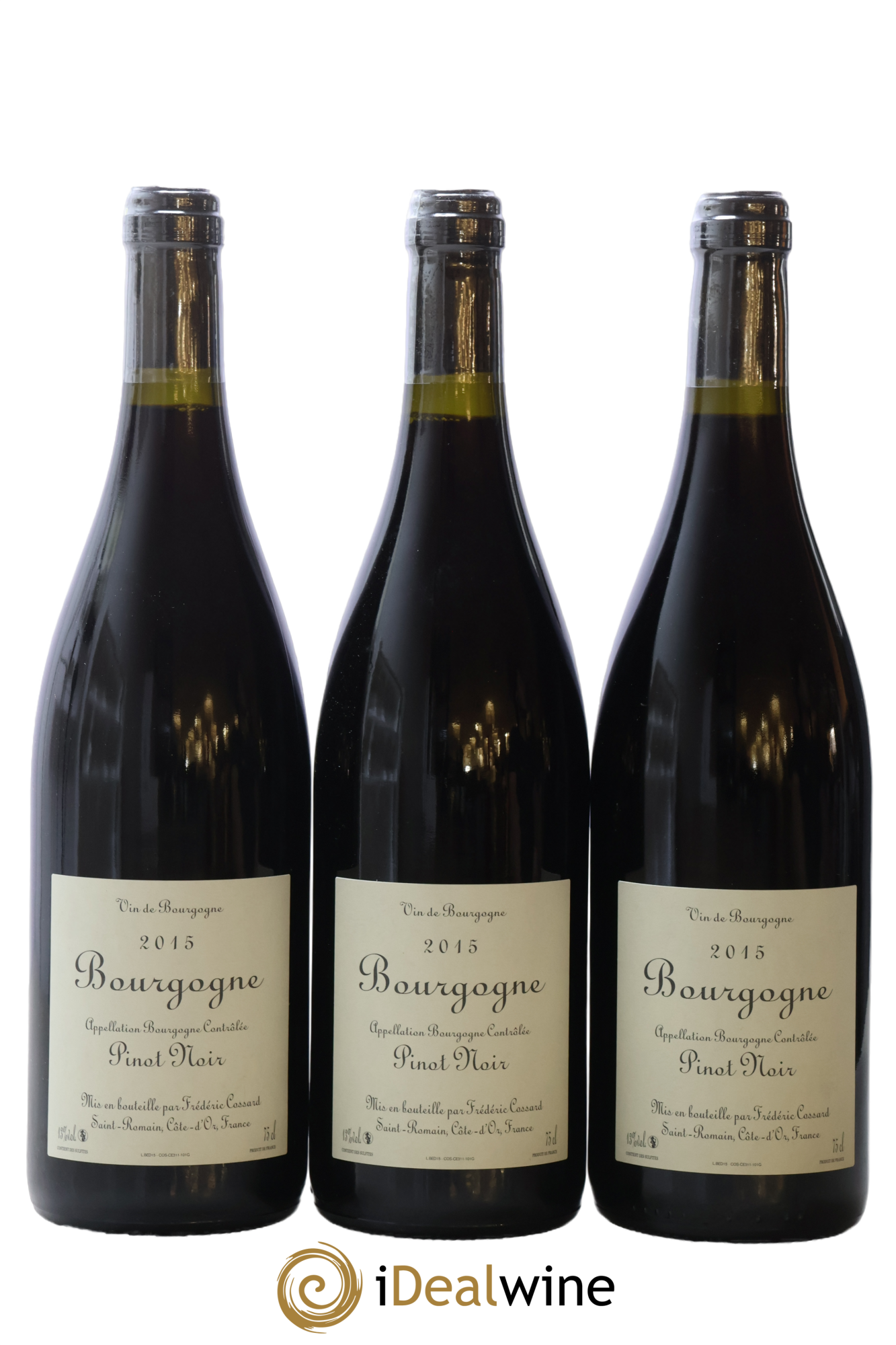 Bourgogne Bedeau Domaine de Chassorney - Frédéric Cossard 2015 - Lotto di 3 bottiglie - 1