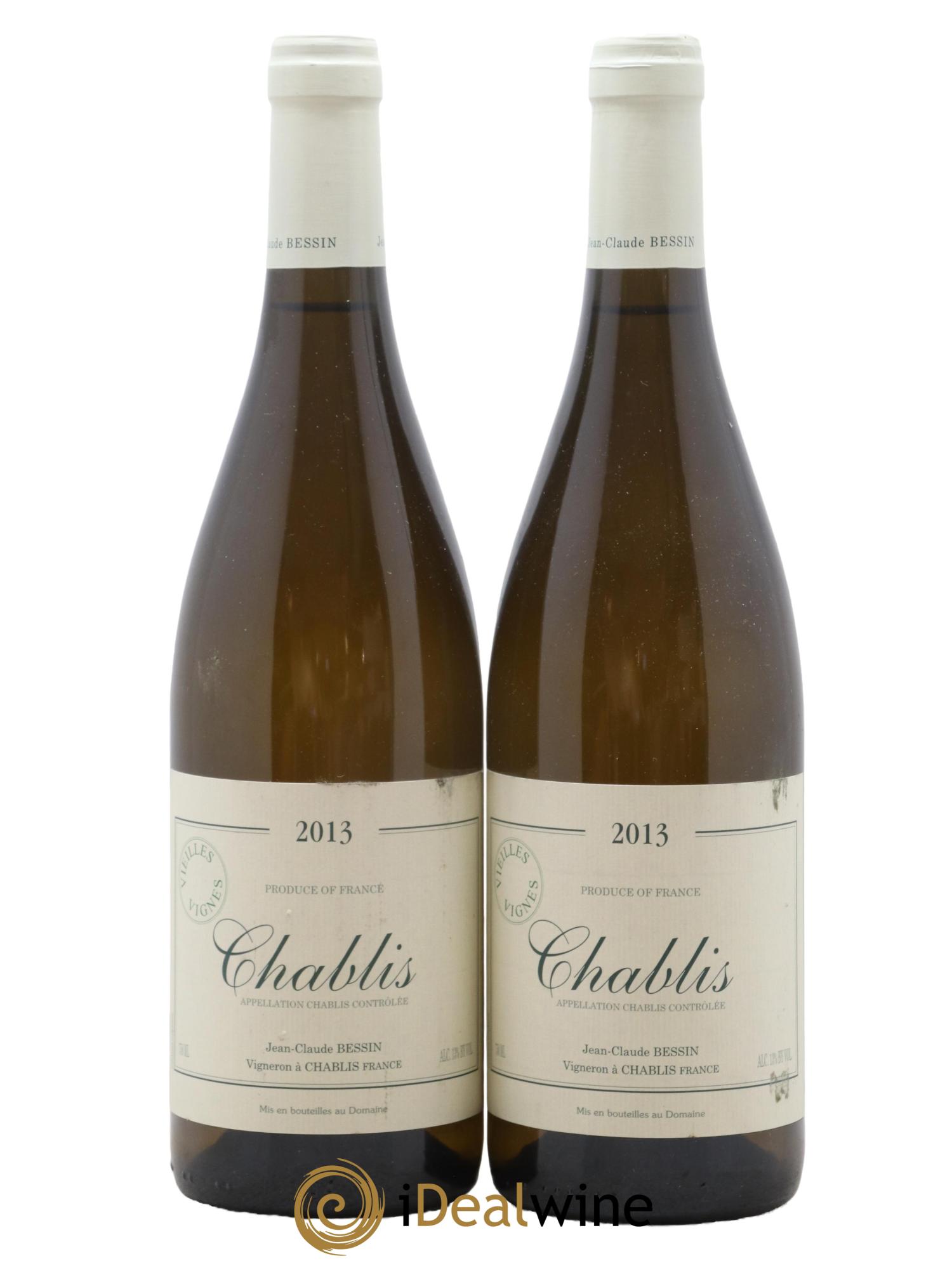 Chablis Vieilles Vignes Jean-Claude & Romain Bessin 2013 - Lot de 2 bouteilles - 0