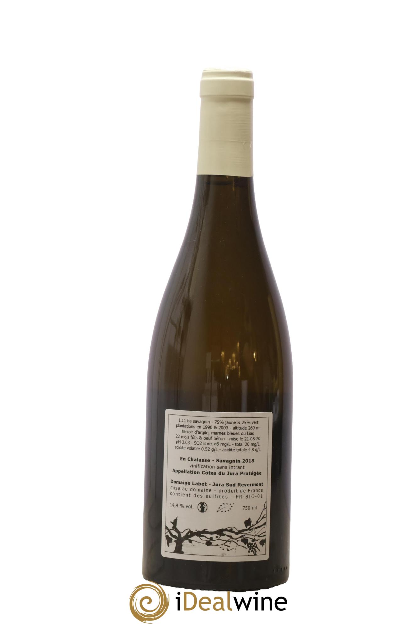 Côtes du Jura Fleur de Savagnin En Chalasse Romain - Julien  - Charline Labet 2018 - Lotto di 1 bottiglia - 1