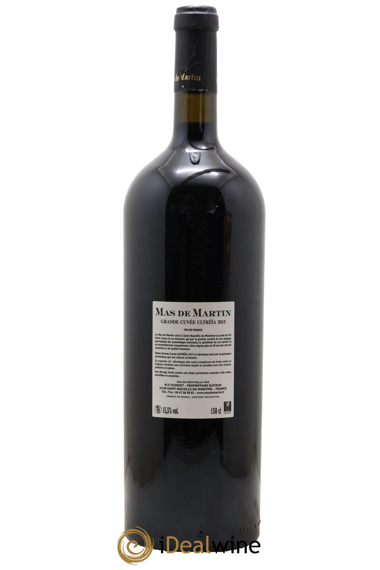 Vin de France Grande Cuvée Ultreïa Domaine Mas De Martin 2015 - Lot of 1 magnum - 1