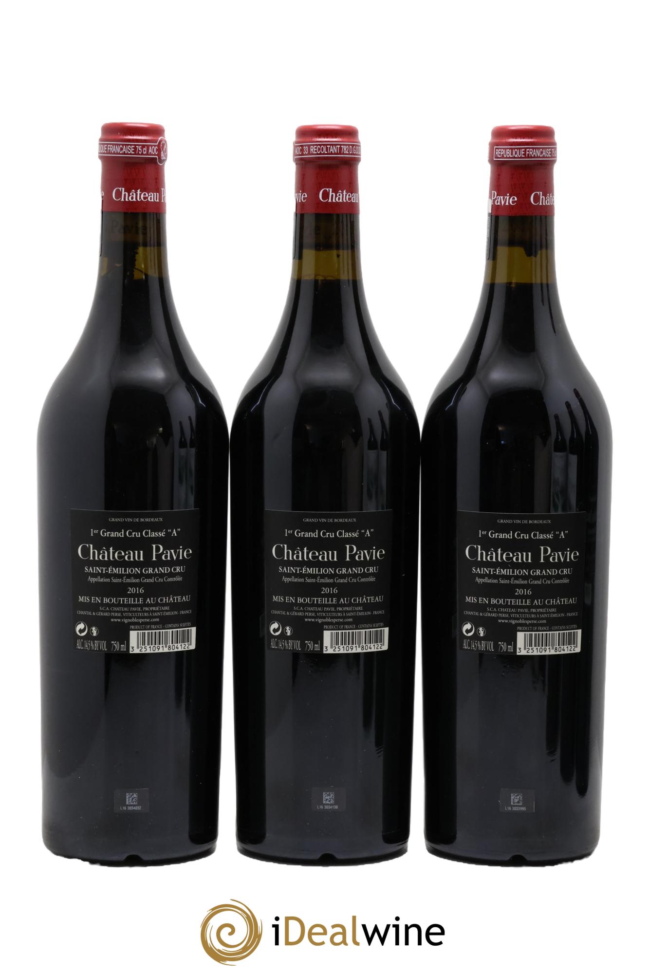 Château Pavie 1er Grand Cru Classé A 2016 - Lot de 6 bouteilles - 2