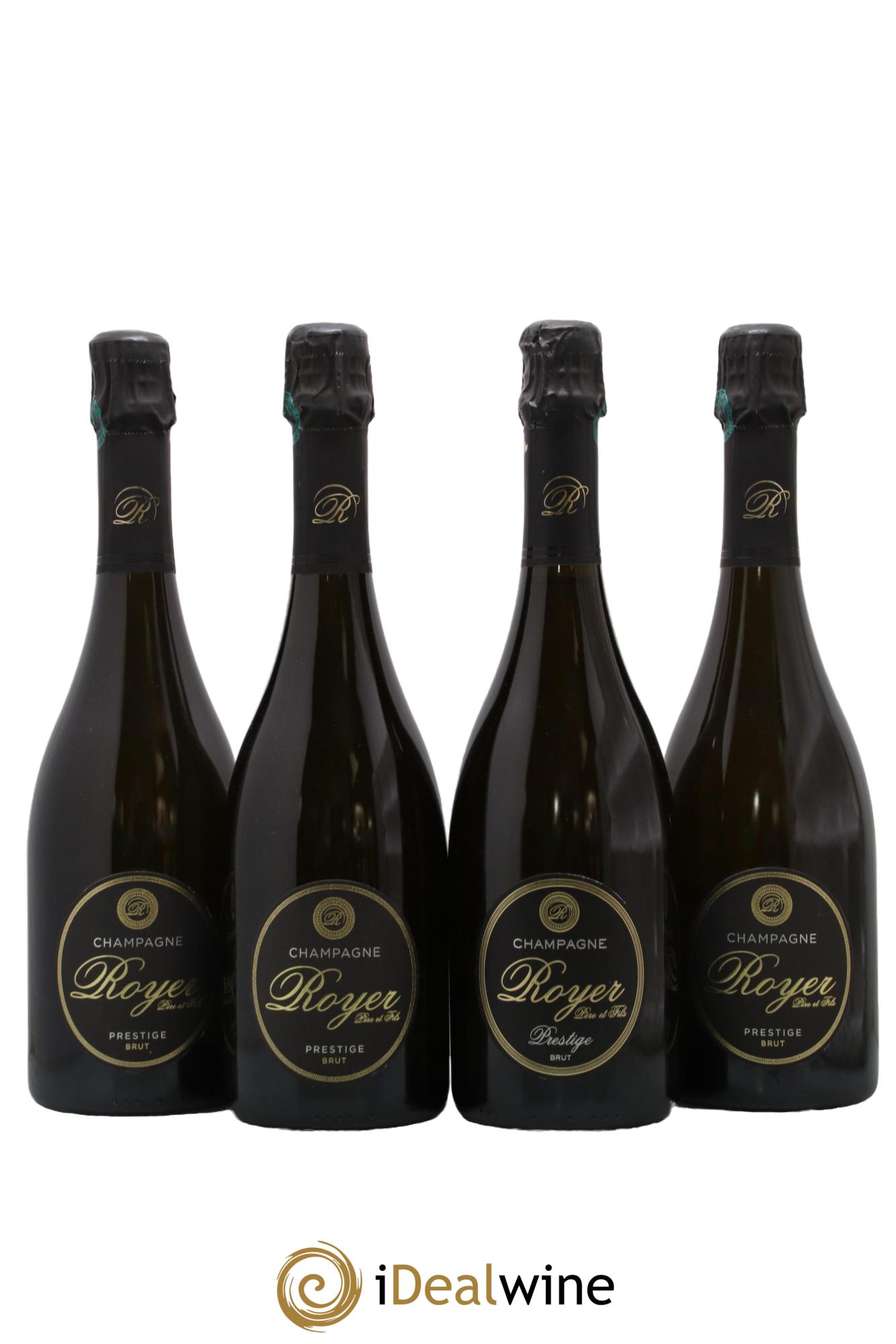 Champagne Brut Prestige Royer père et Fils - Lot de 4 bouteilles - 0