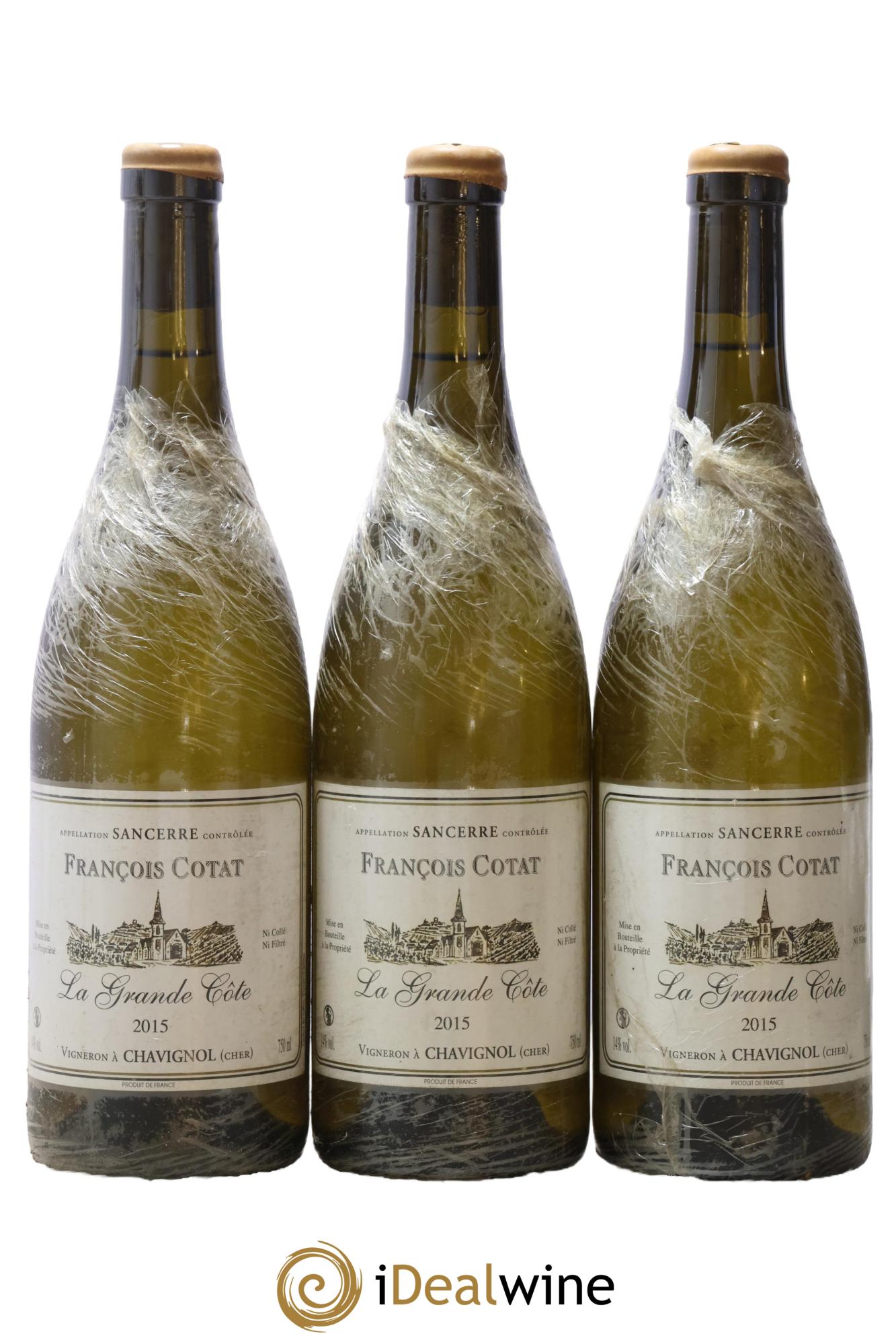 Sancerre La Grande Côte François Cotat 2015 - Lot de 3 bouteilles - 0