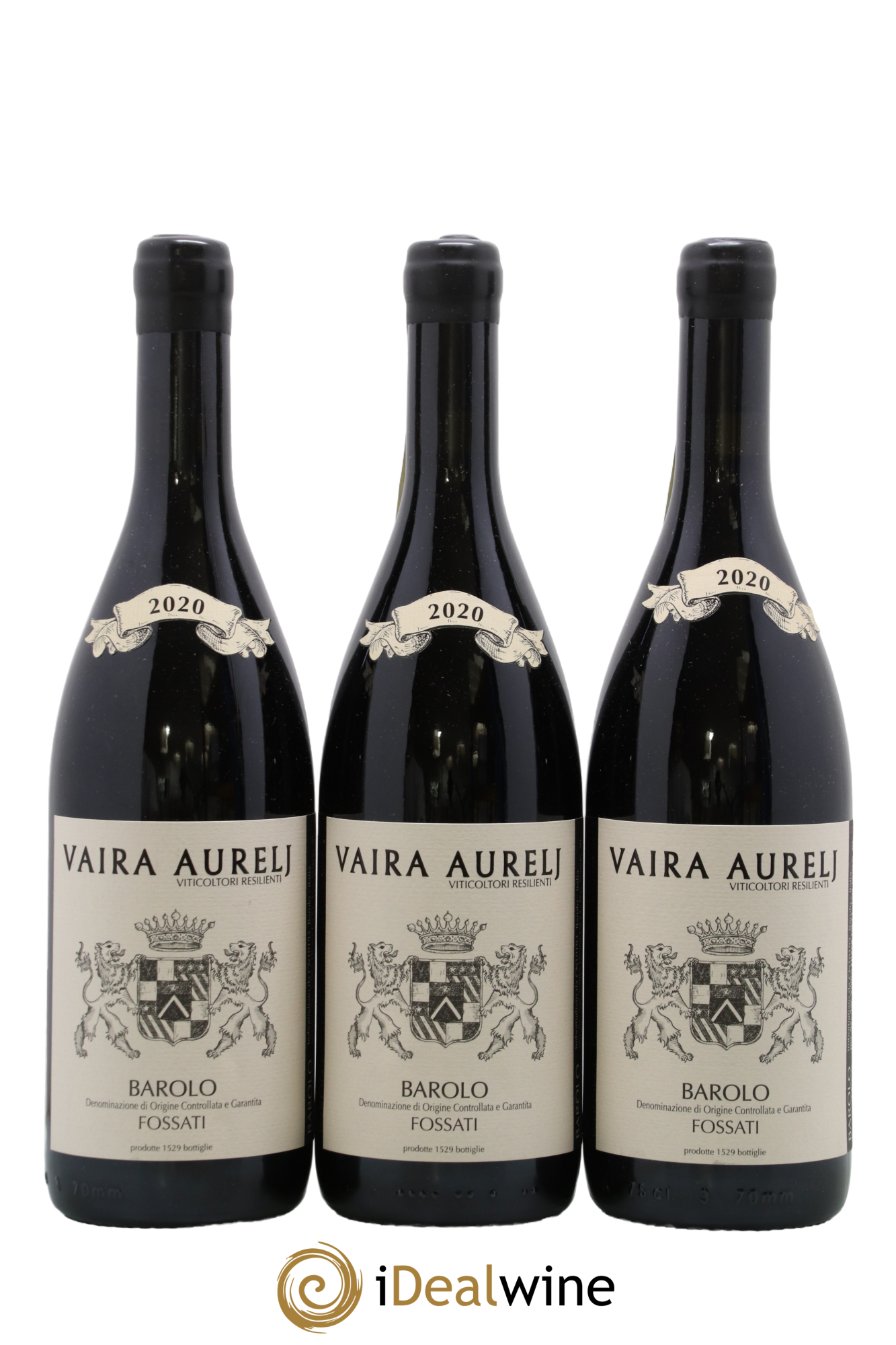 Barolo DOCG DOCG Fossati Vaira Aurelj 2020 - Lot de 3 bouteilles - 0
