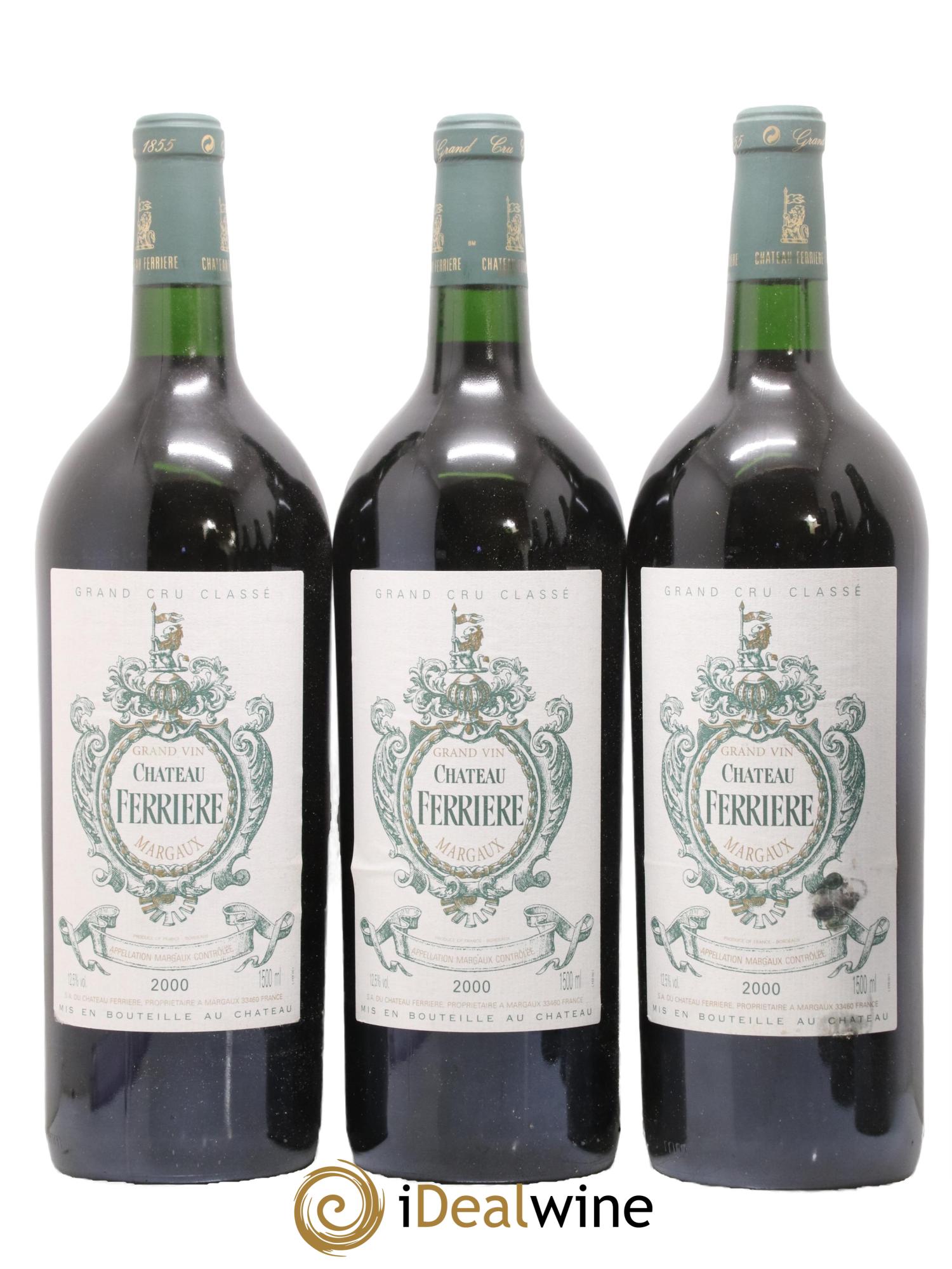 Château Ferrière 3ème Grand Cru Classé 2000 - Lot de 6 magnums - 1