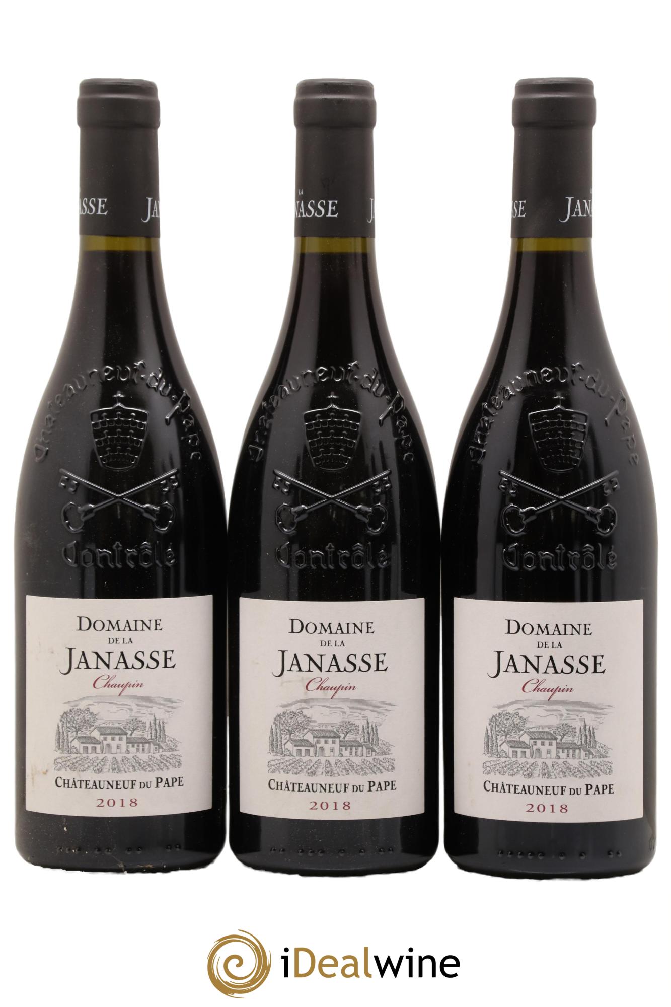 Châteauneuf-du-Pape Cuvée Chaupin La Janasse (Domaine de) 2018 - Lot de 3 bouteilles - 0