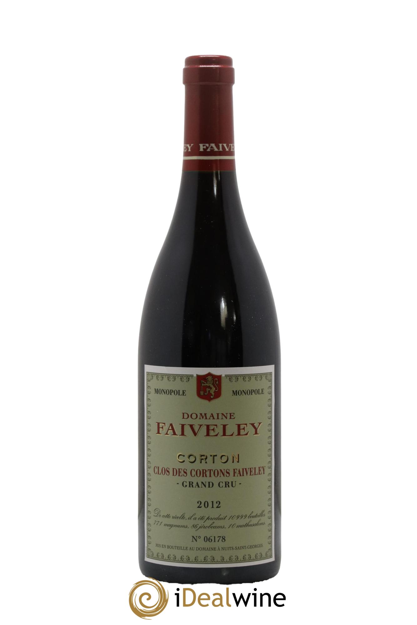 Corton Grand Cru Clos des Cortons Faiveley 2012 - Lotto di 1 bottiglia - 0