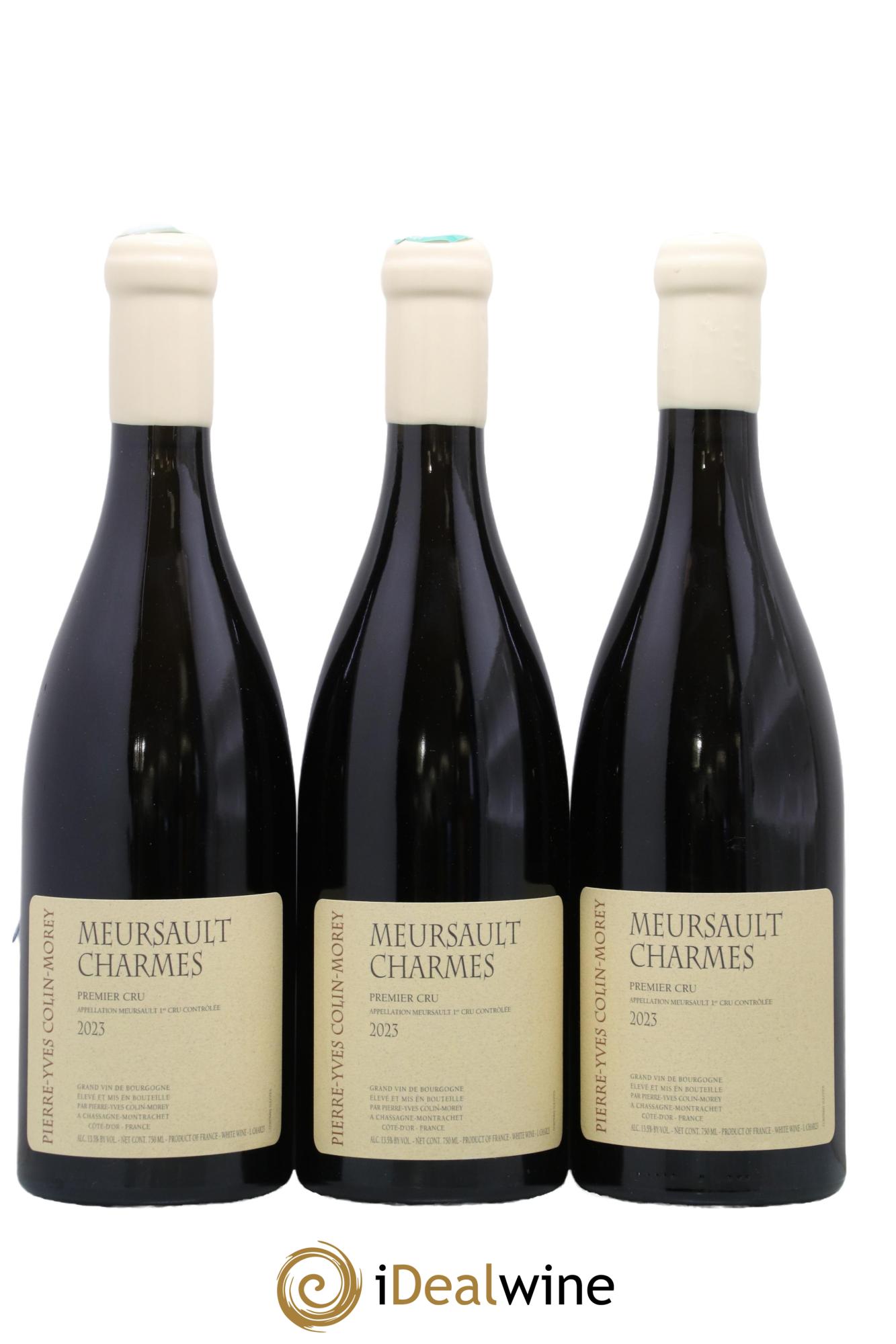 Meursault 1er Cru Charmes Pierre-Yves Colin Morey 2023 - Lot of 3 bottles - 0