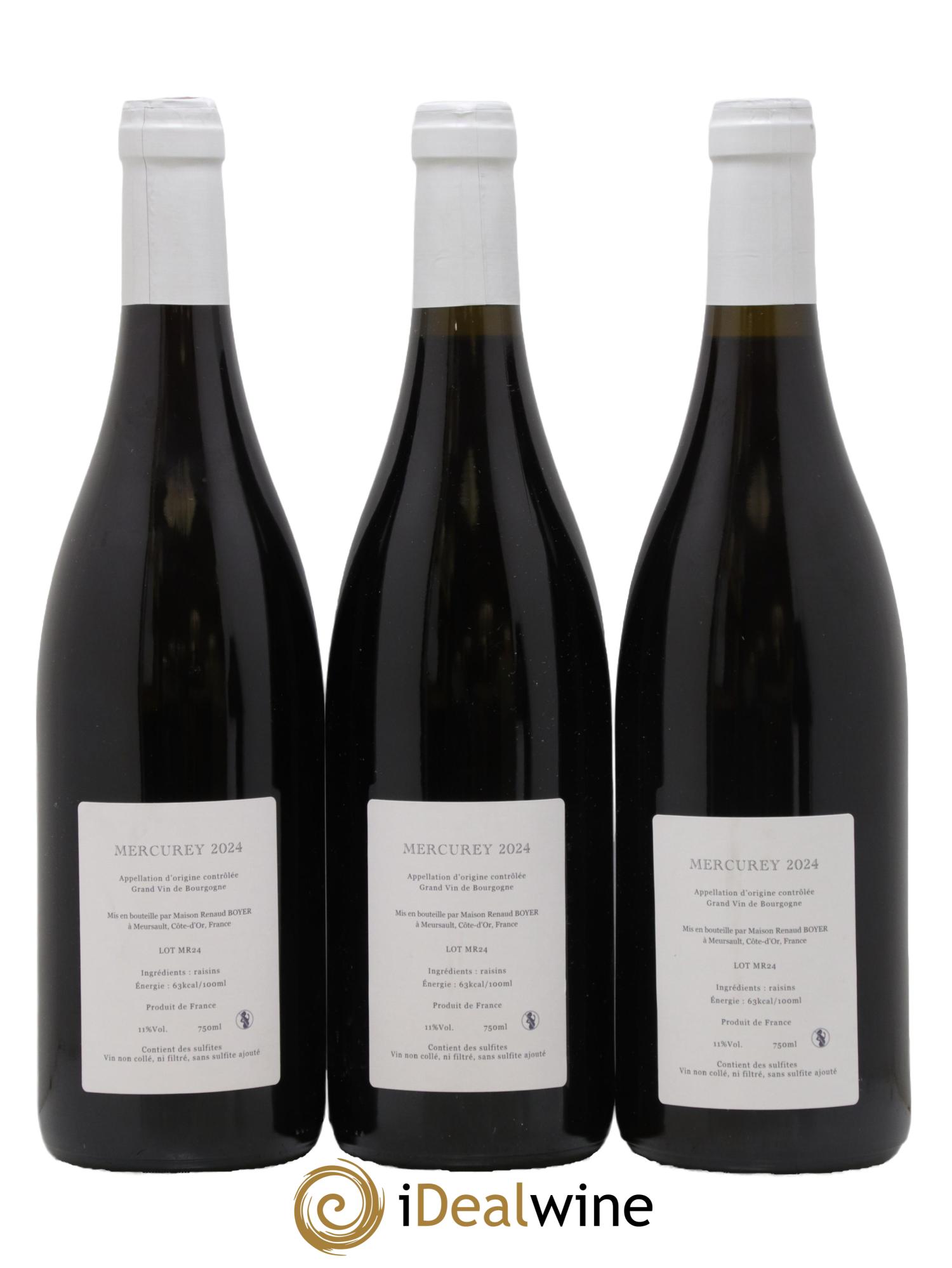 Mercurey Renaud Boyer 2024 - Lot de 3 bouteilles - 1