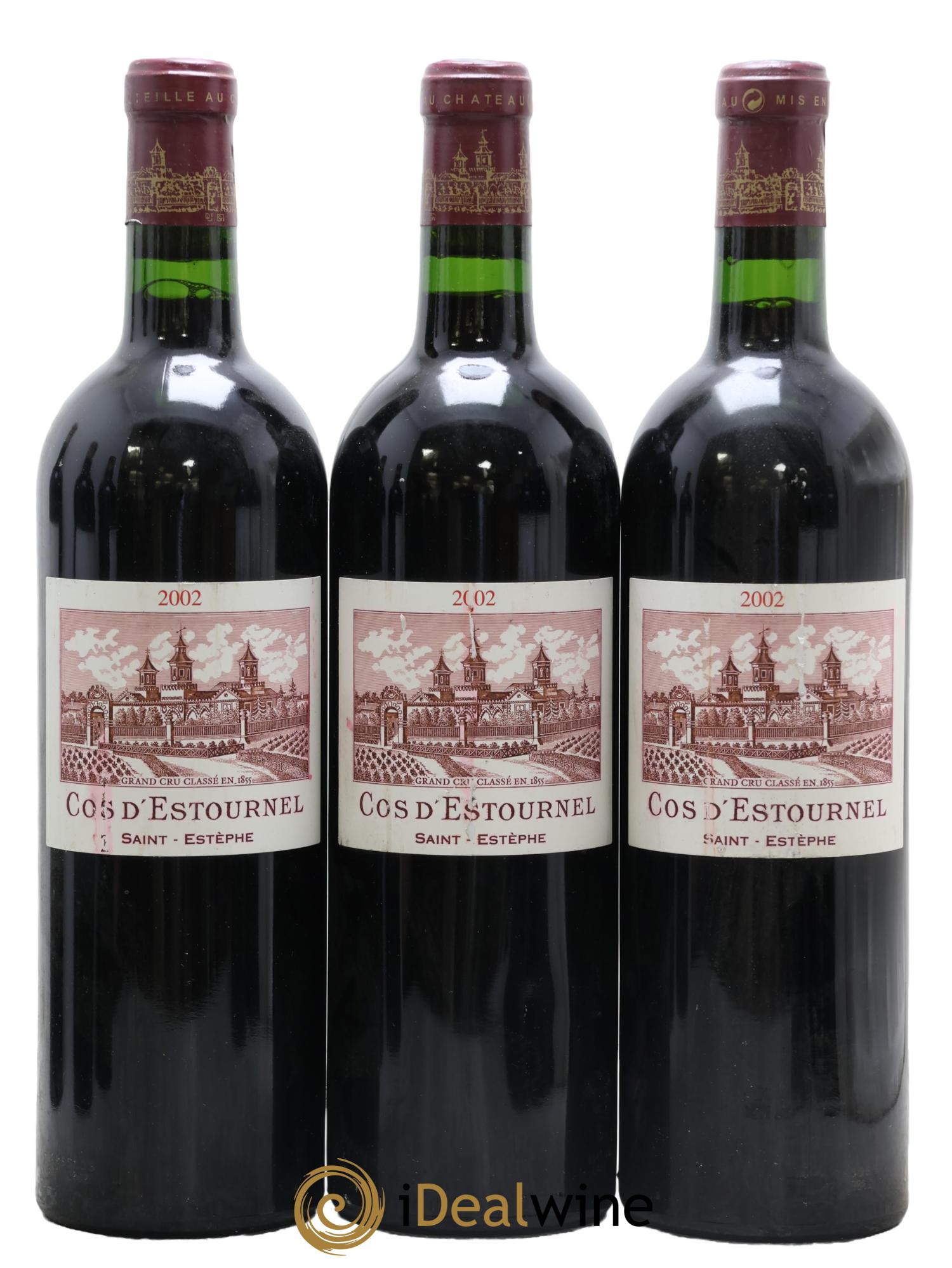 Cos d'Estournel 2ème Grand Cru Classé 2002 - Lot de 3 bouteilles - 0