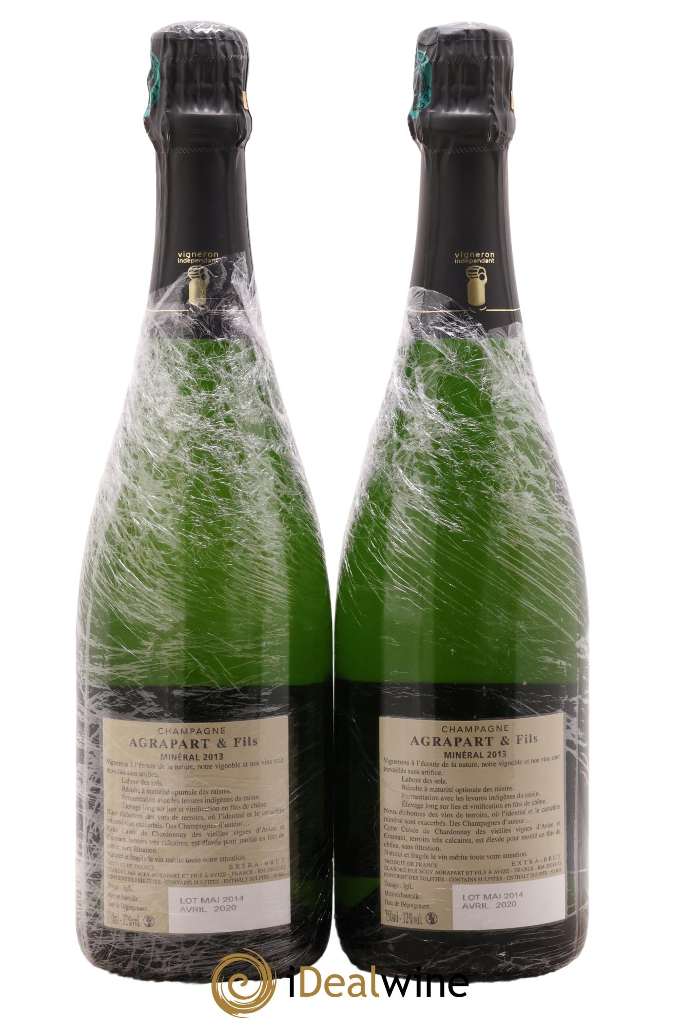 Minéral Blanc de Blancs Extra-Brut Agrapart & Fils 2013 - Lot de 2 bouteilles - 1