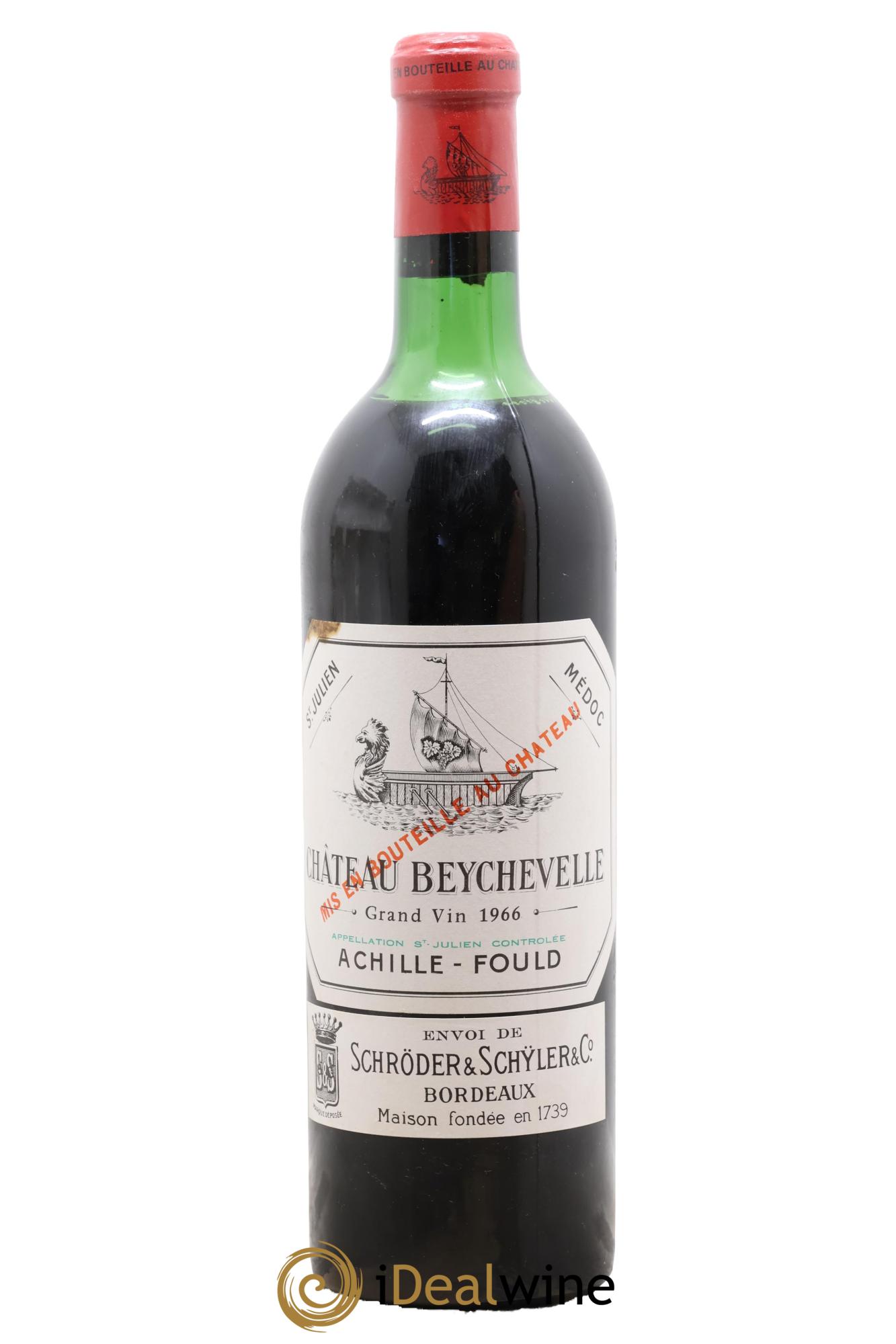 Château Beychevelle 4ème Grand Cru Classé 1966 - Lot of 1 bottle - 0