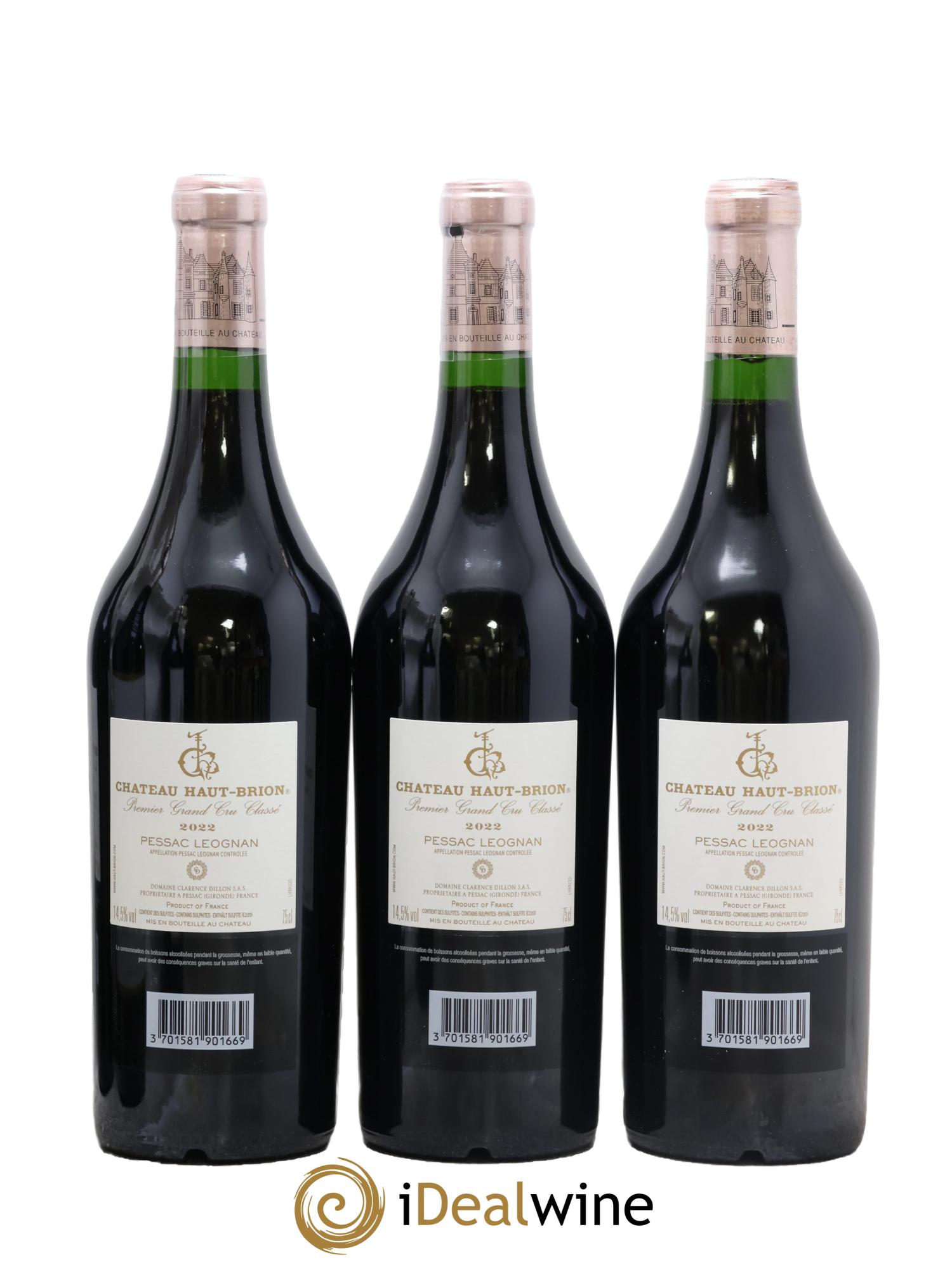 Château Haut Brion 1er Grand Cru Classé 2022 - Lot de 6 bouteilles - 2