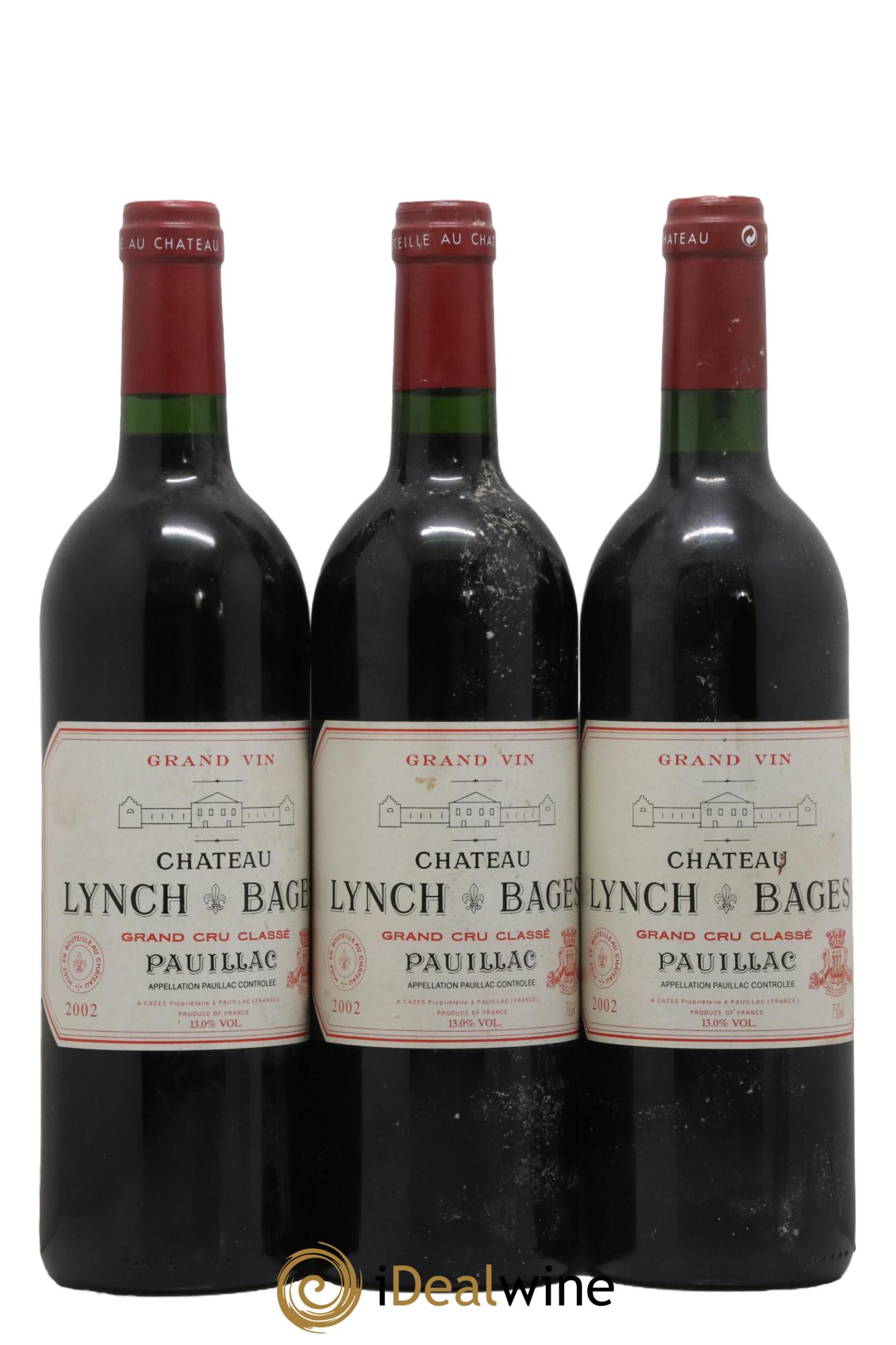 Château Lynch Bages 5ème Grand Cru Classé 2002 - Lot de 12 bouteilles - 3