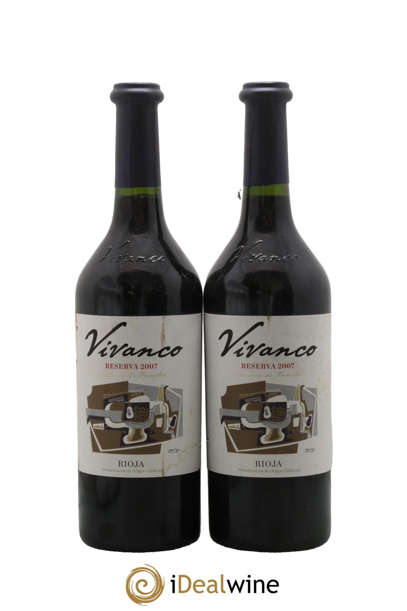 Rioja DOCA Reserva Vivanco 2007 - Lotto di 2 bottiglie - 0