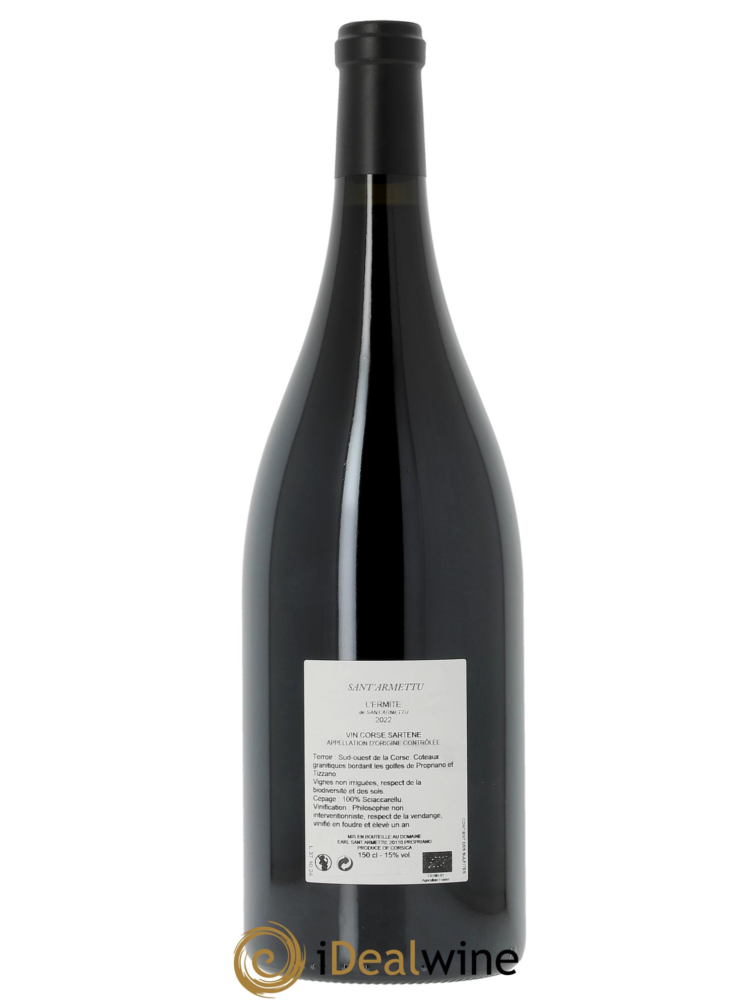 Sartène L'Ermite Sant Armettu (Domaine) 2022 - Lot de 1 magnum - 1