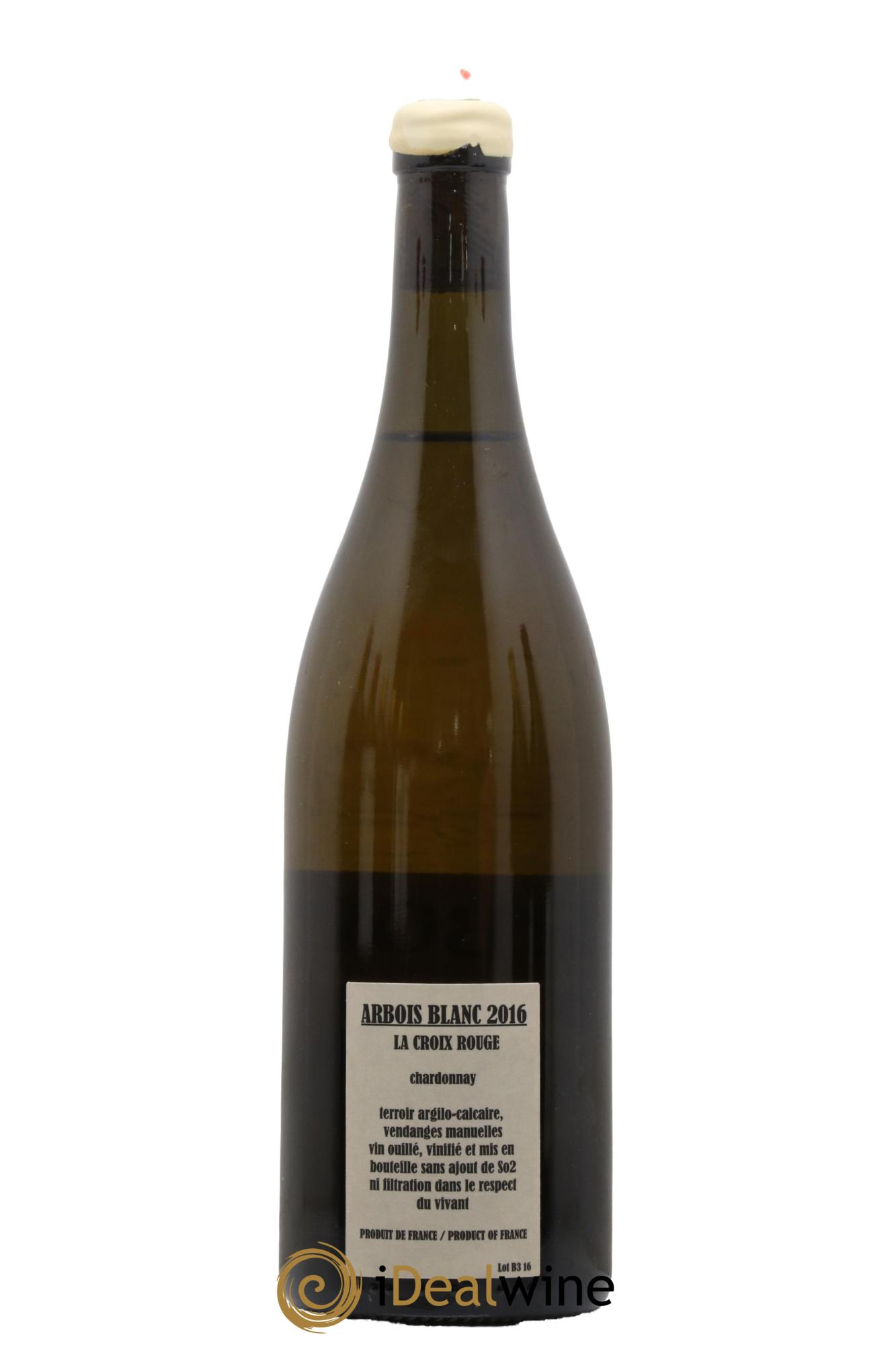 Arbois Chardonnay La Croix Rouge Adeline Houillon & Renaud Bruyère 2016 - Lot de 1 bouteille - 1